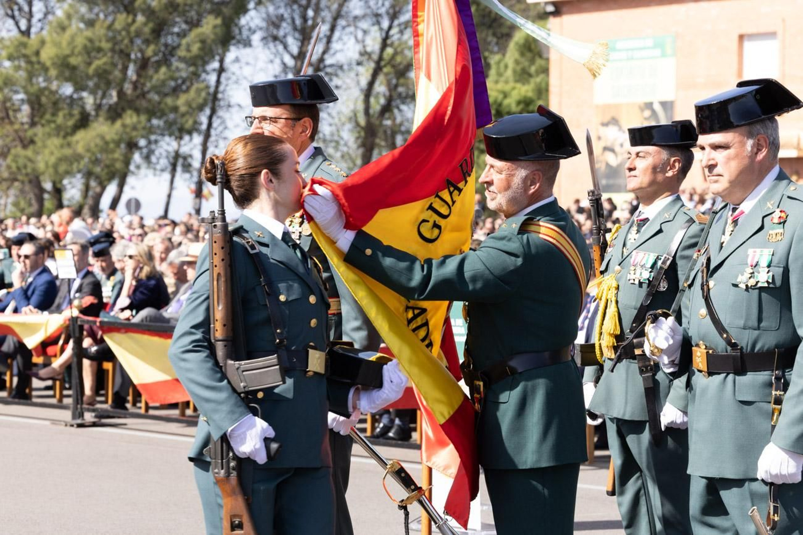 Acto de jura de bandera de la 130ª promoción de guardias civiles de la Academia de Baeza