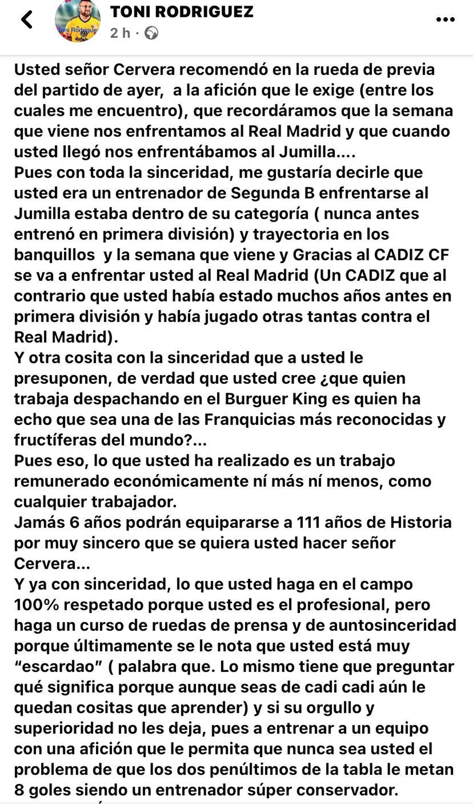 Tony el del Burguer en Maestro Liendre