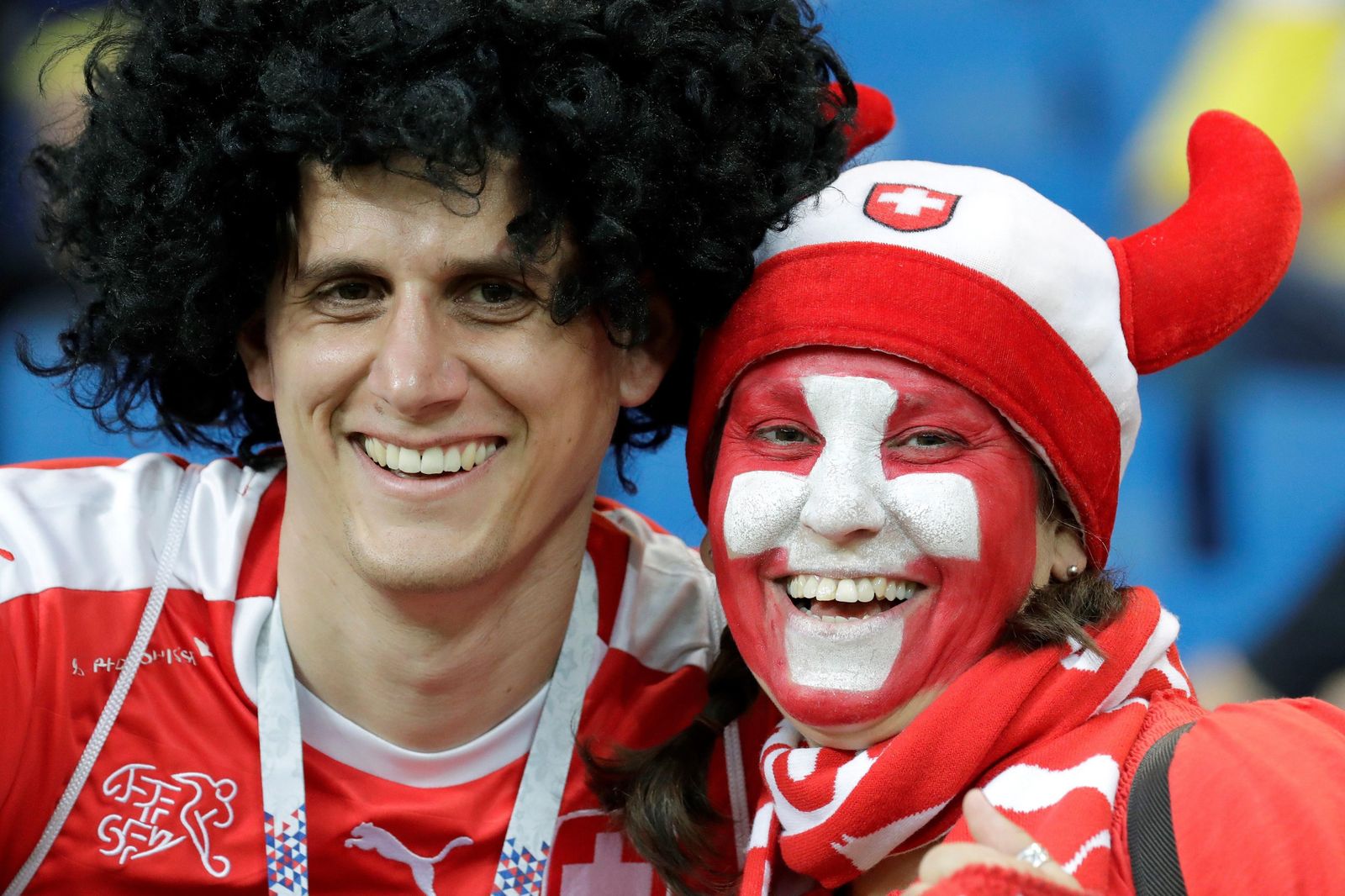 Las imágenes del Brasil-Suiza