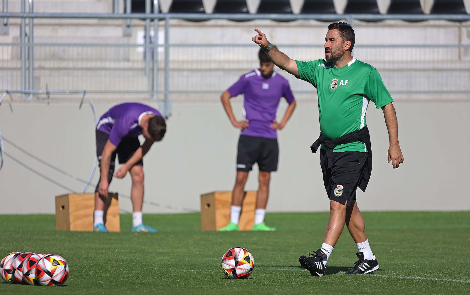 Fotos del entrenamiento de la Balona