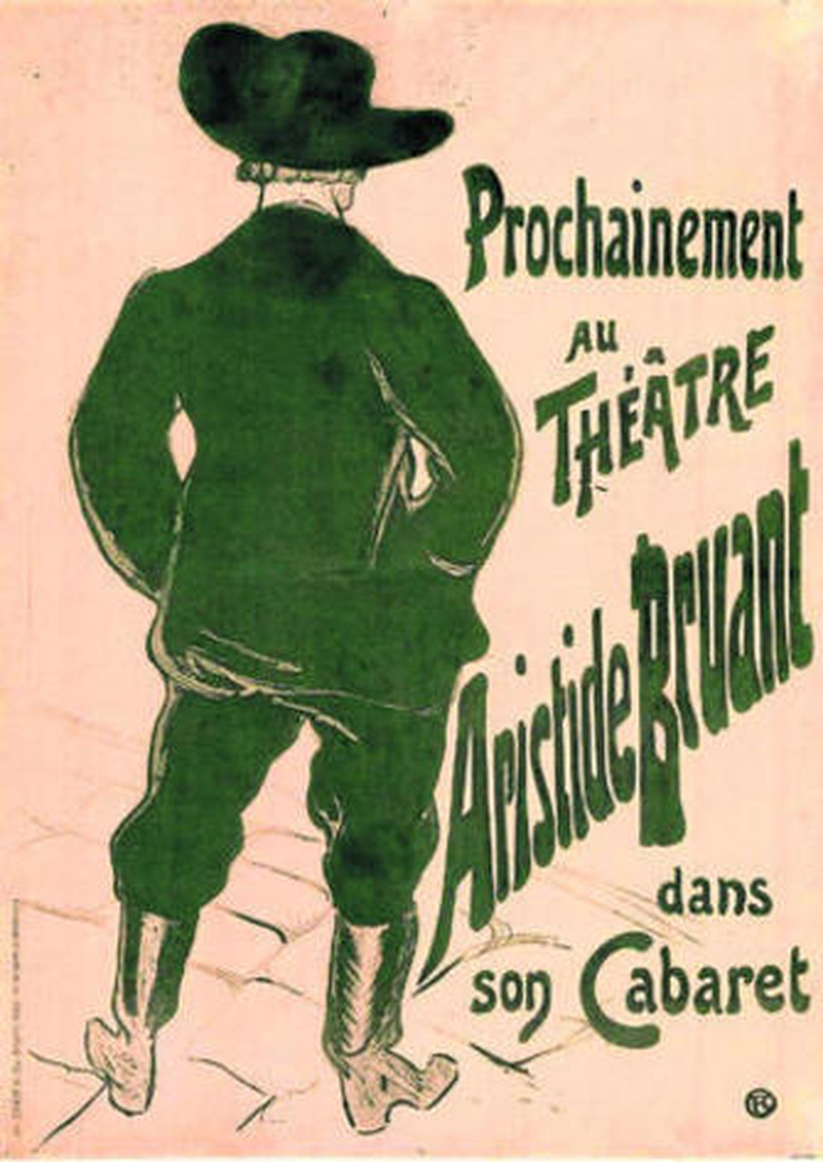 'Aristide Bruant dans son Cabaret' (1893), de Henri de Toulouse-Lautrec.
