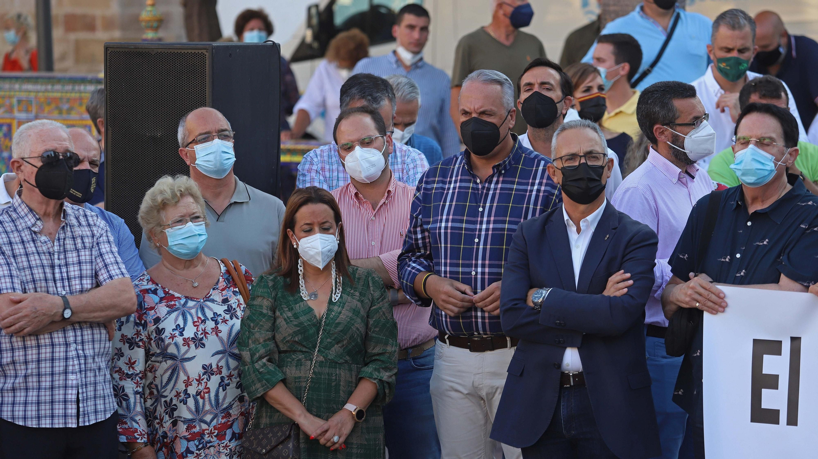 Fotos de la concentración en homenaje a José Luis Domínguez Iborra en Algeciras