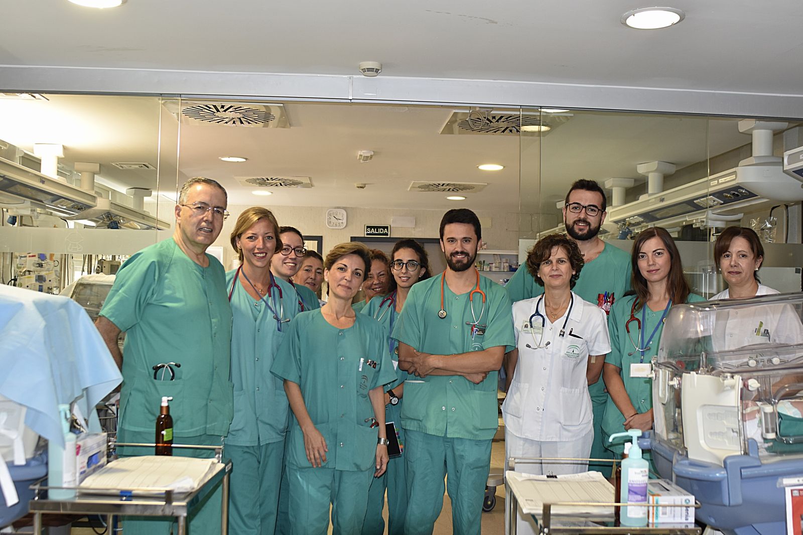Equipo de Pediatría del Hospital.