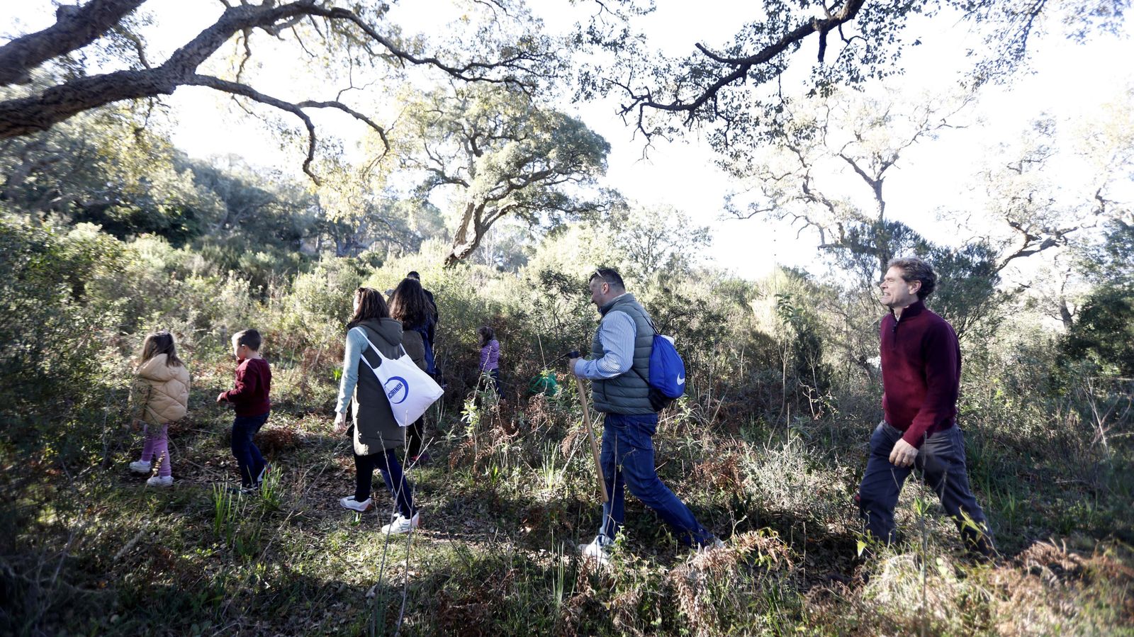 Jornada de reforestación en El Palancar por trabajadores de Acerinox, en imágenes