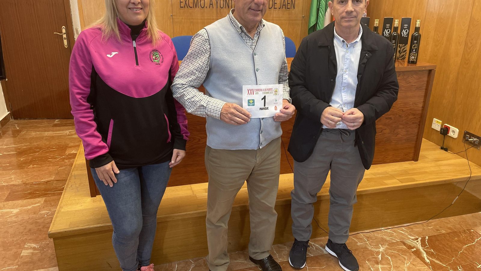 Momentos de entrega del dorsal número 1