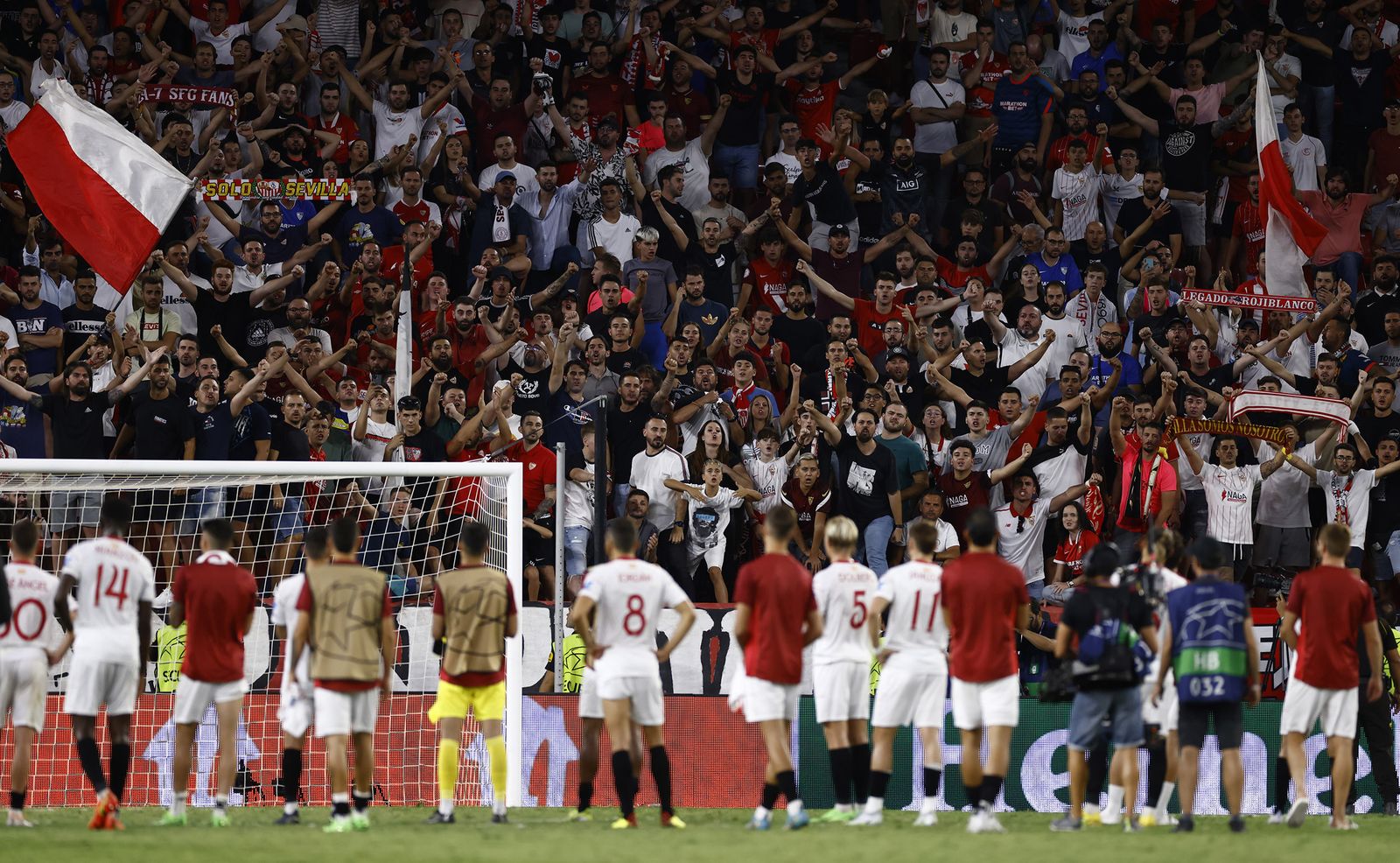Las imágenes del Sevilla fc- Manchester City fc