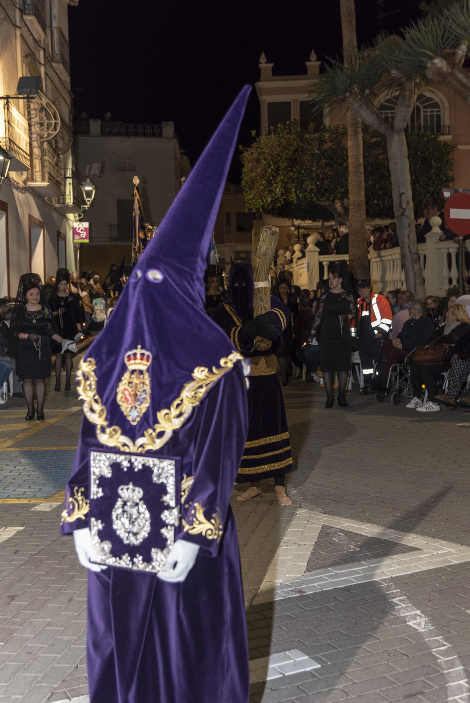 Imágenes de la procesión del Jueves Santo en Cuevas