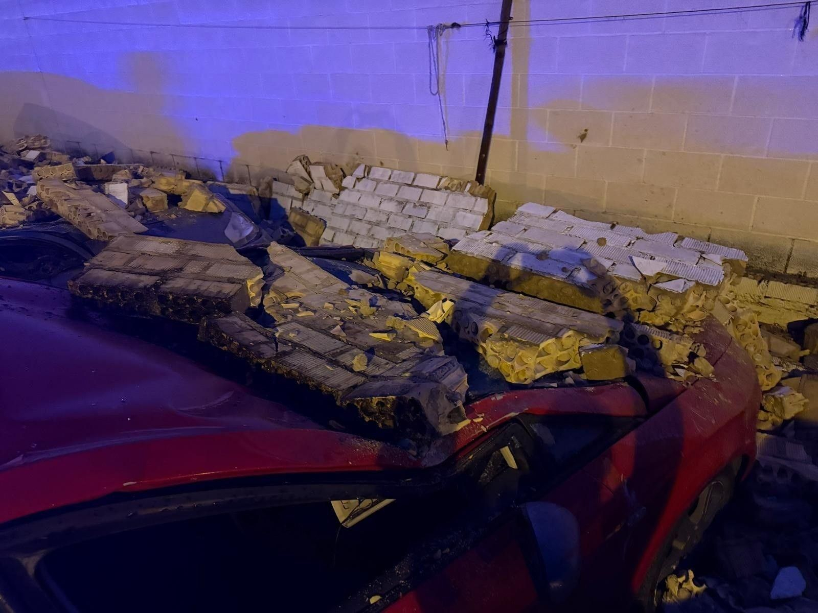 Daños provocados por el temporal de lluvia y viento en Cartaya.