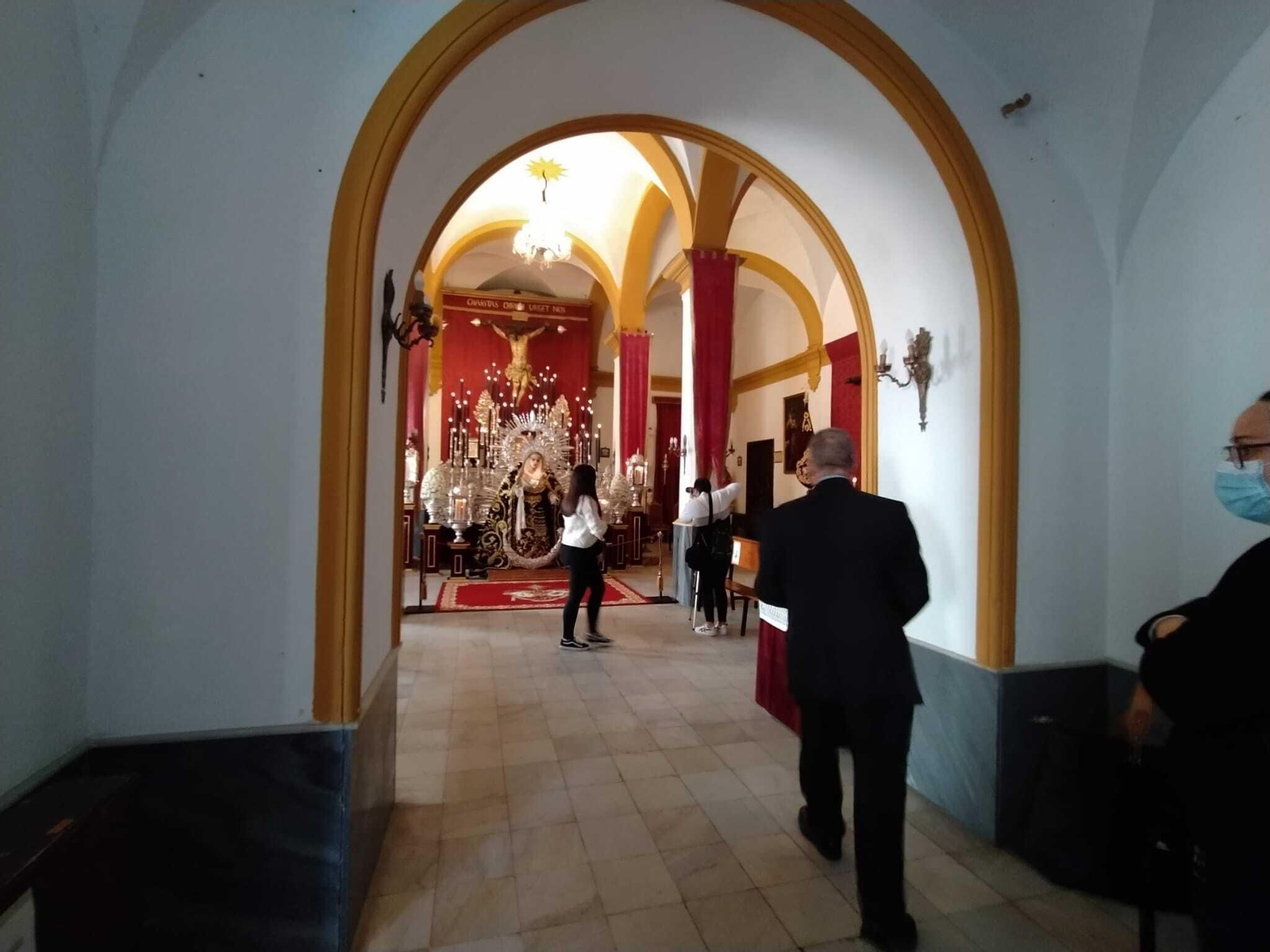 La capilla de los Desamparados, durante la pasada Cuaresma.