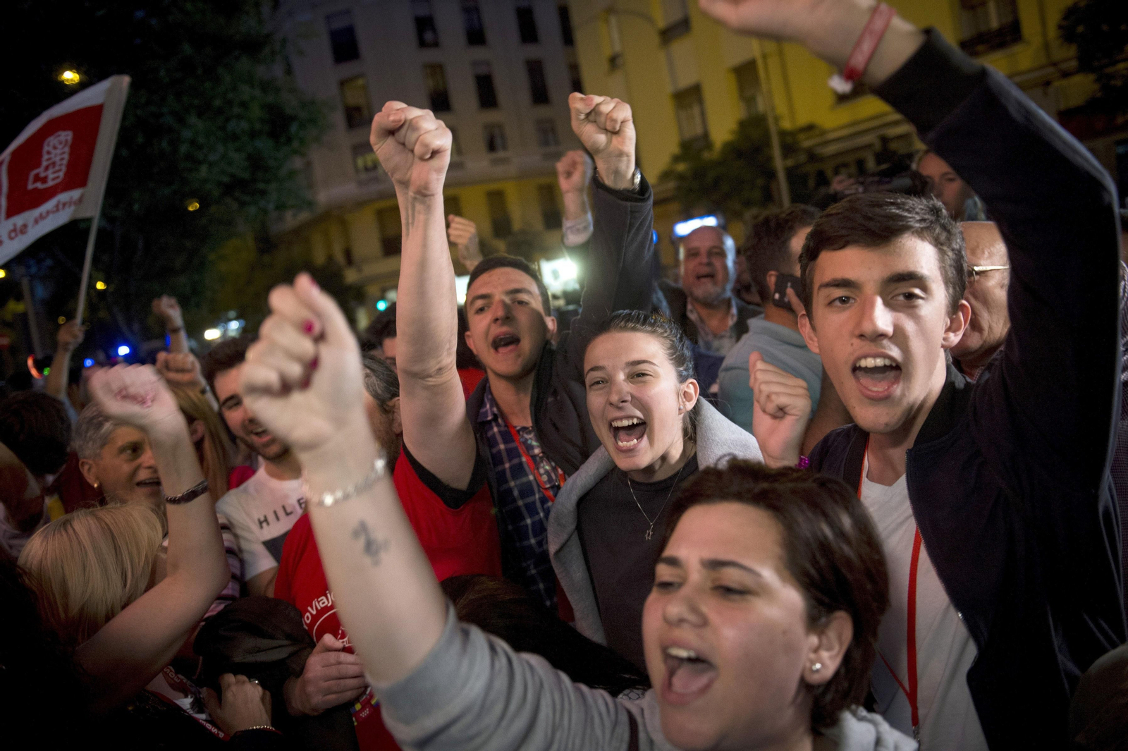La jornada electoral de la primarias socialistas, en imágenes.