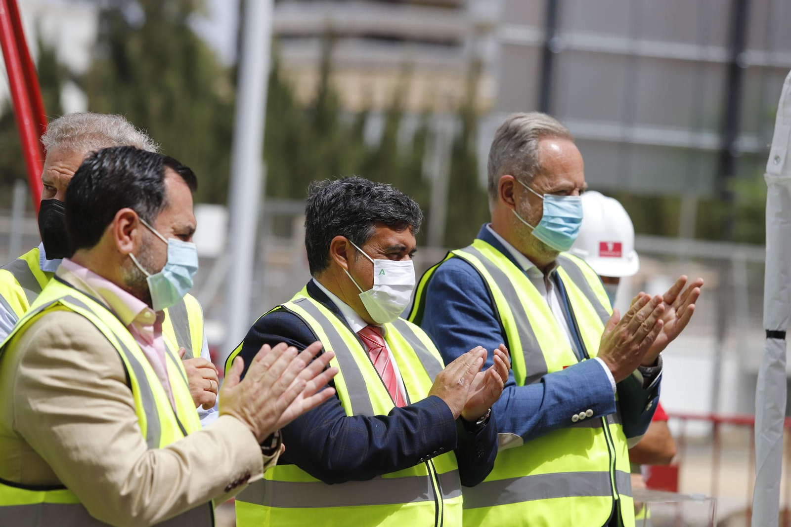 Imágenes del inicio de las obras de construcción de 48 viviendas protegidas en Huelva