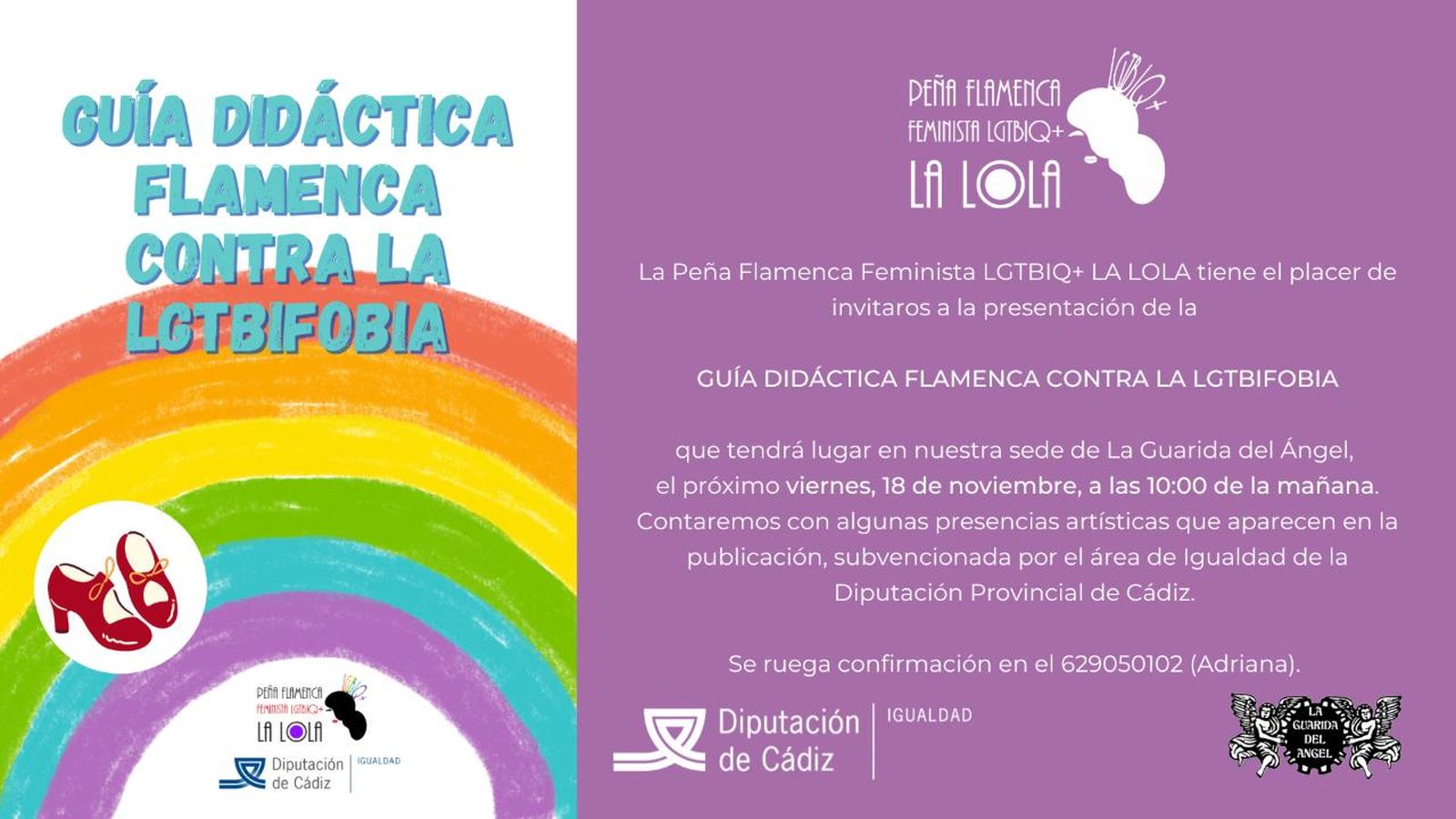 La Peña Flamenca La Lola presenta el viernes la 'Guía didáctica flamenca contra la LGTBIfobia'