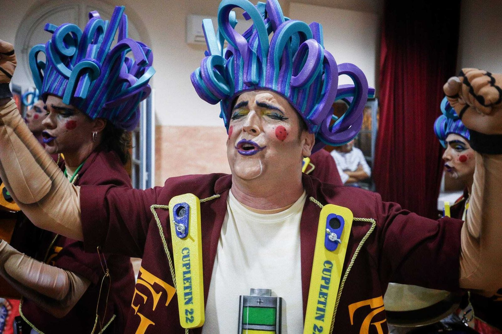 Ambiente en camerinos