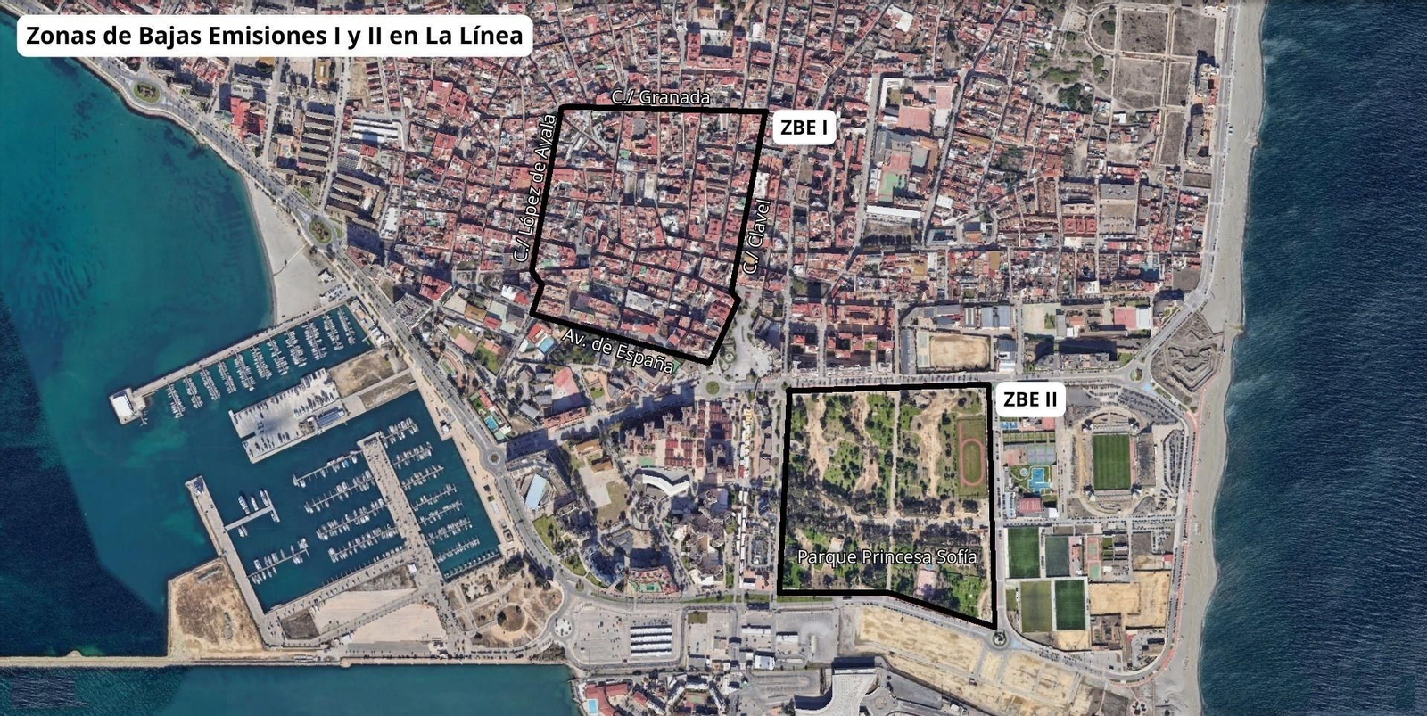 La Zona de Bajas emisiones de La Línea.