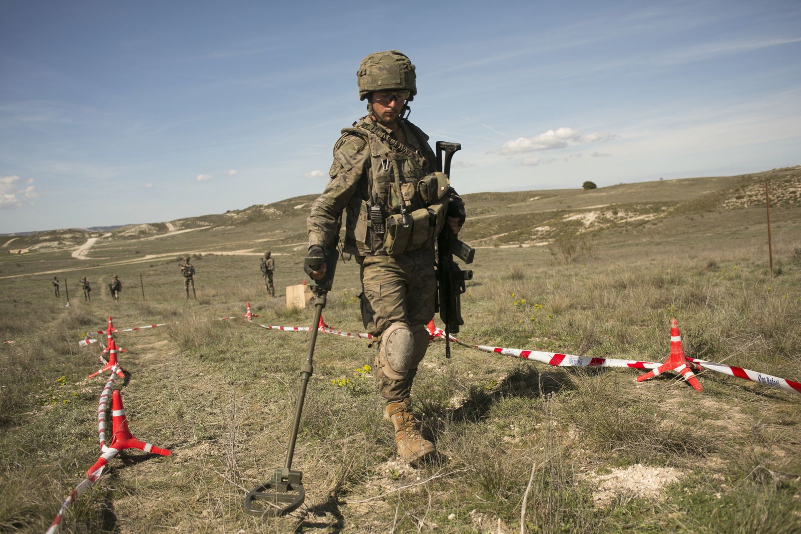 De maniobras con la Legión