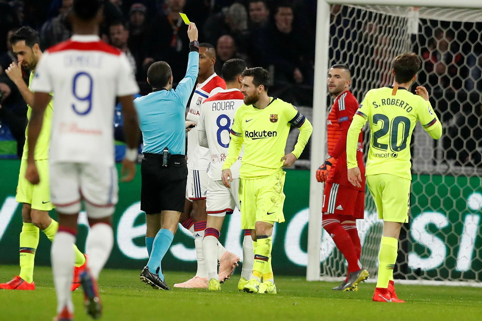 Las imágenes del Olympique de Lyon-FC Barcelona