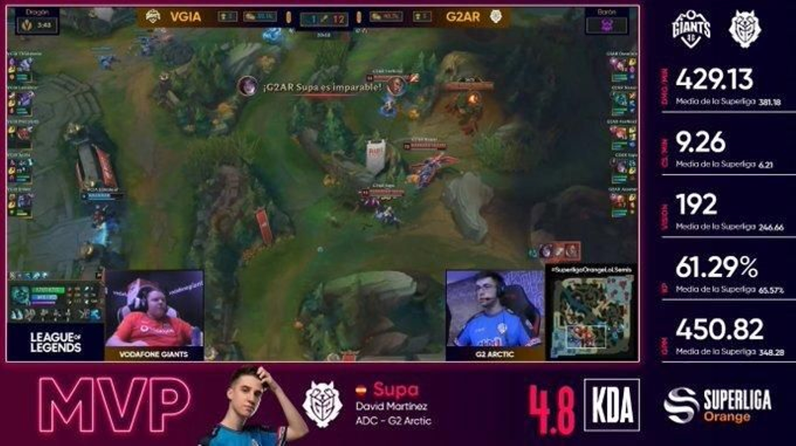 El mejor jugador de la semifinal fue David Martínez de los granadinos G2 Arctic