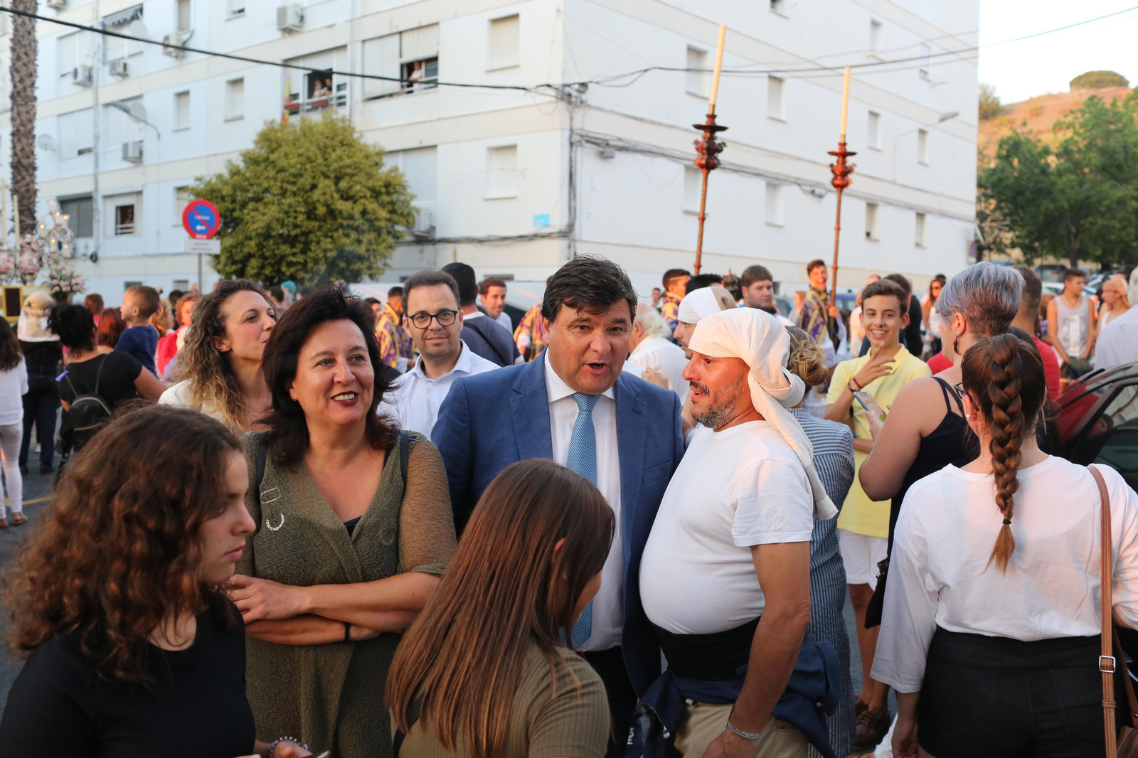 Procesión de la Virgen del Carmen por su barriada