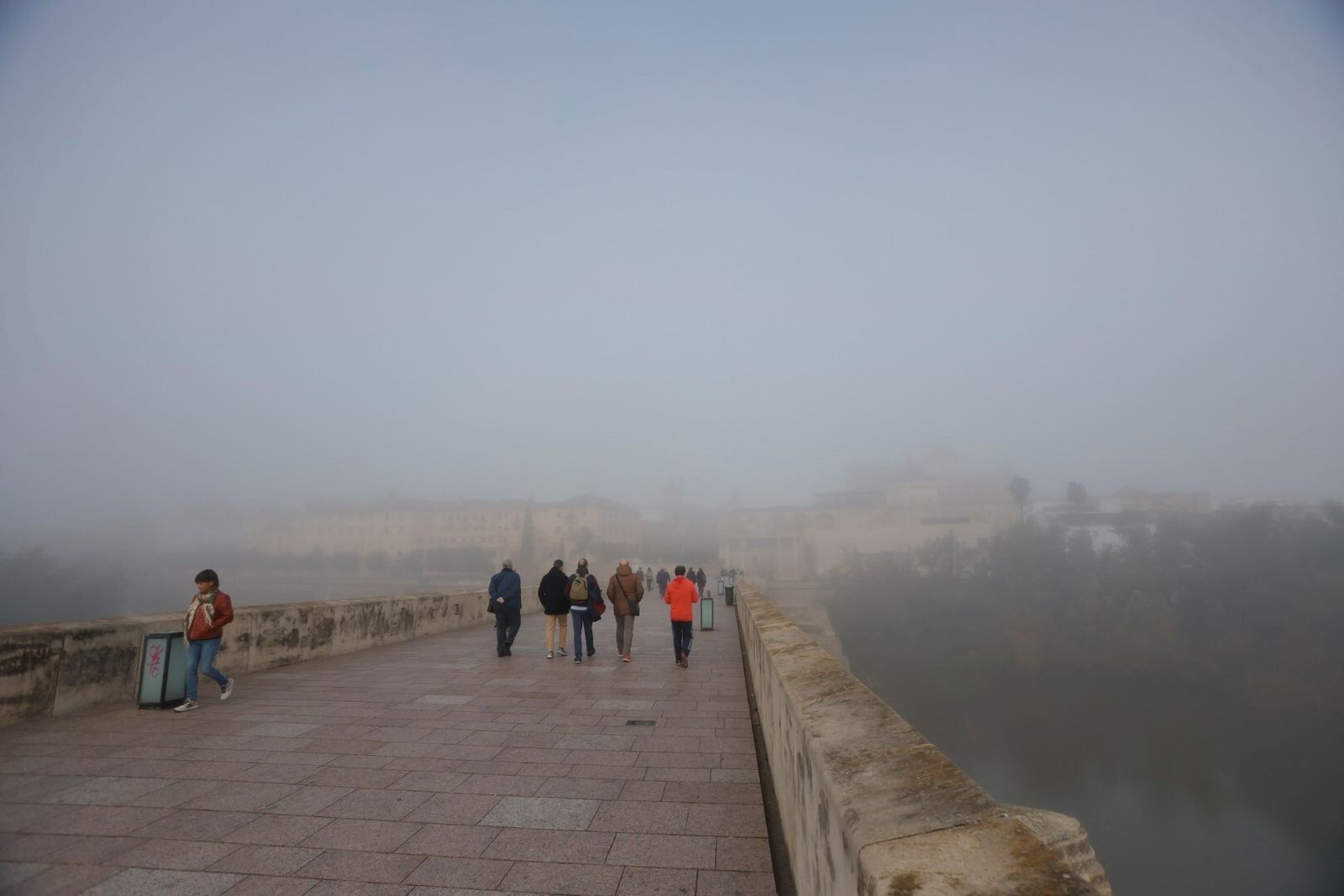 Córdoba comienza la semana cubierta de niebla, en imágenes