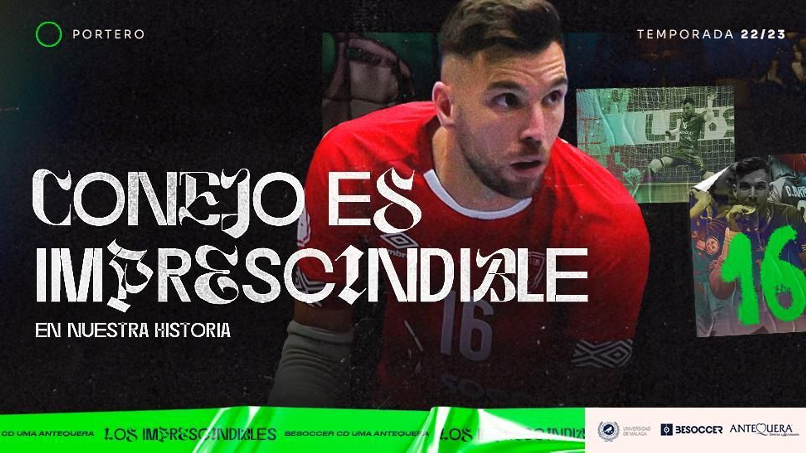 Creatividad del UMA Antequera para la renovación de Conejo.