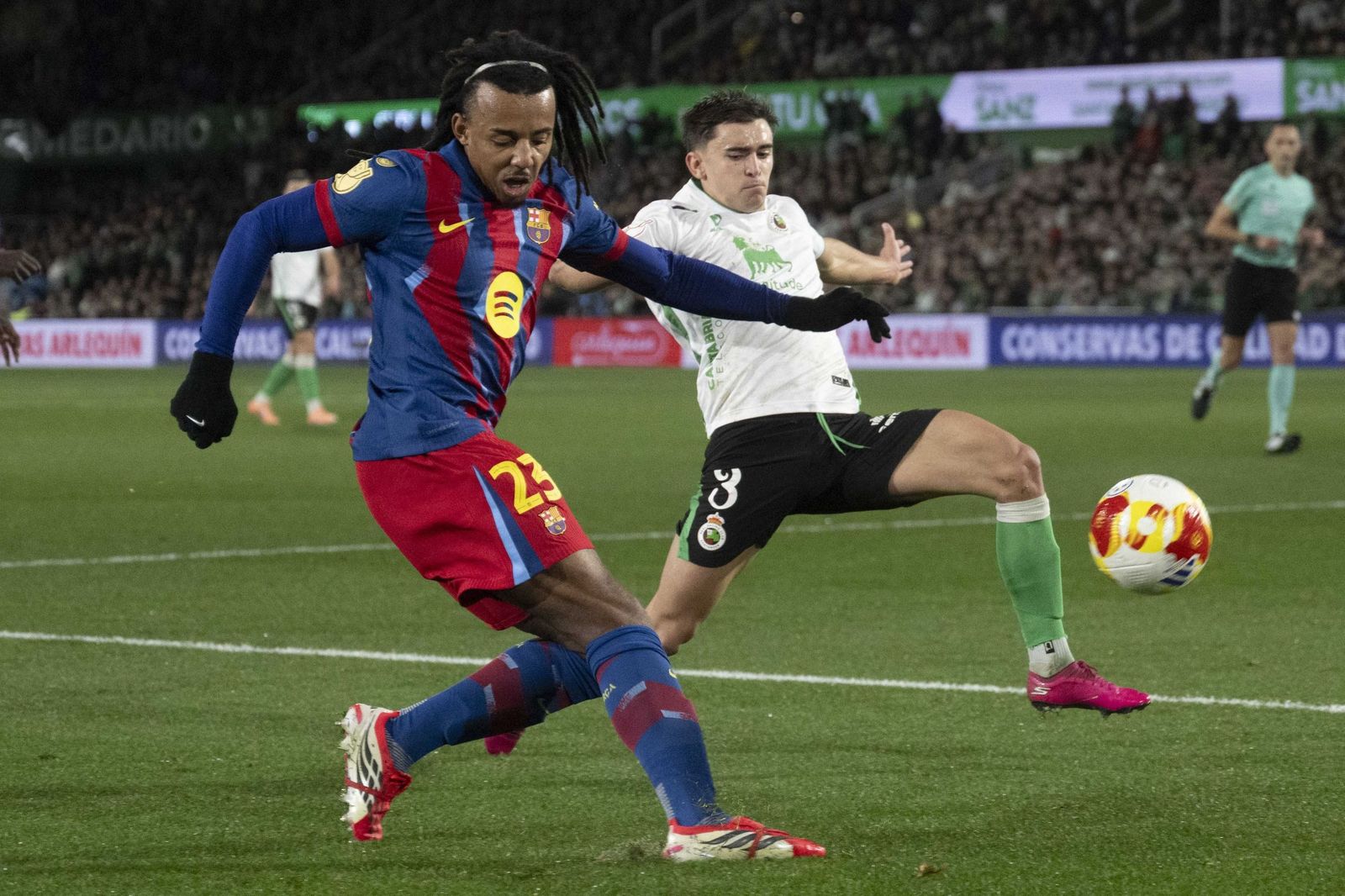 Las fotos del Racing-Barcelona de Copa