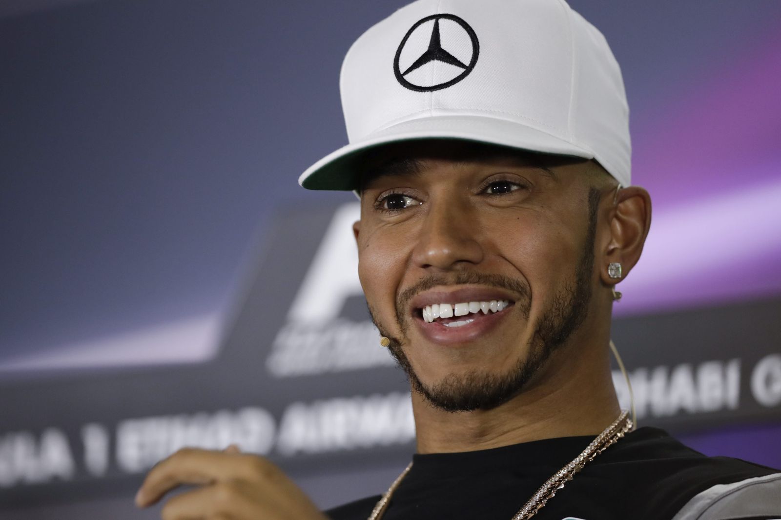 Hamilton, en el Gran Premio de Abu Dabi
