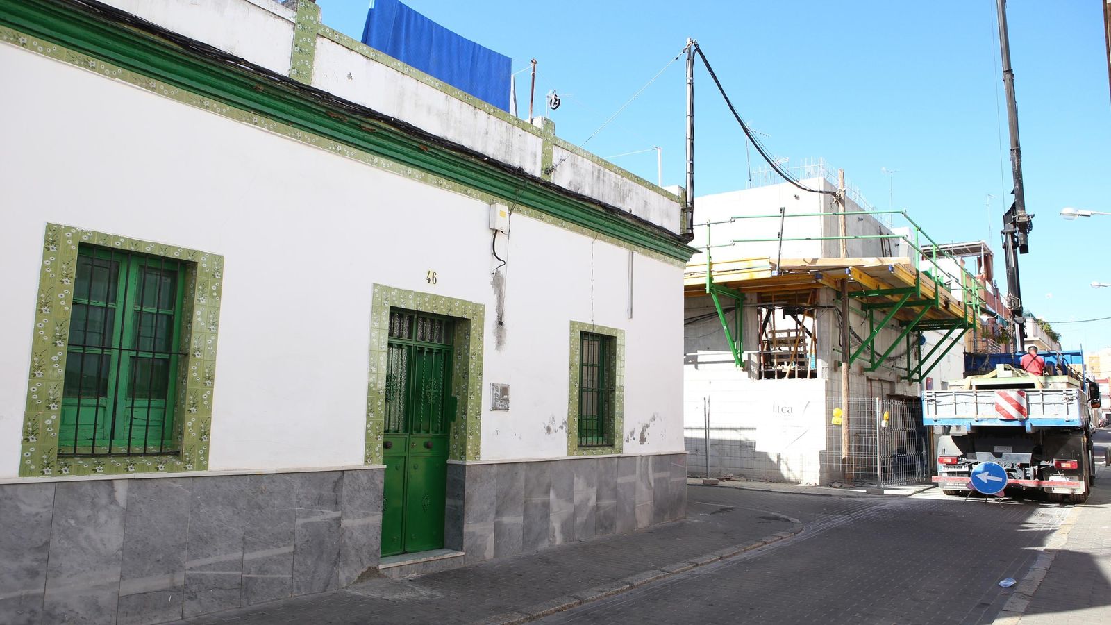 Otra de las casas ocupadas.