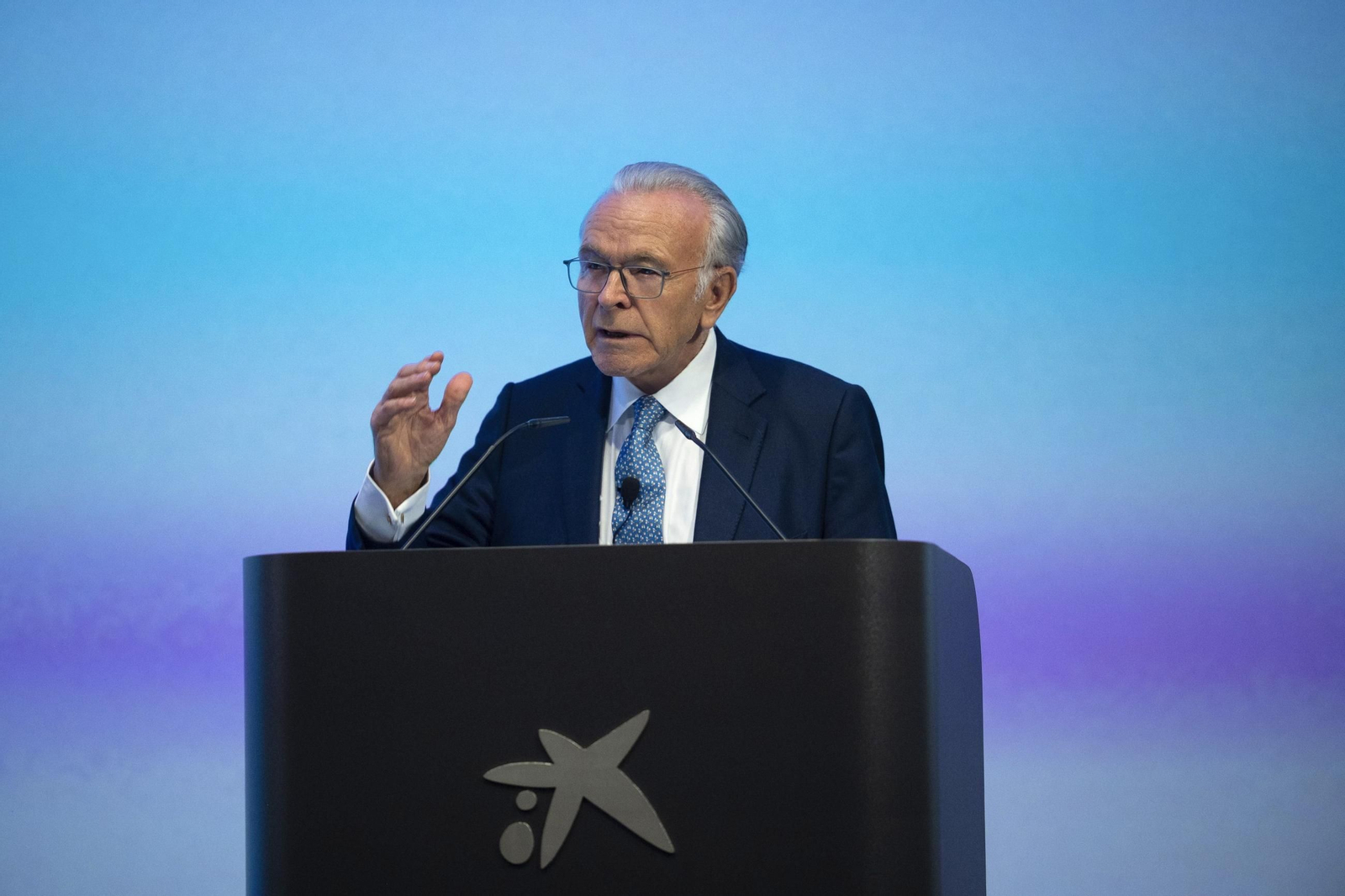 El presidente de CriteriaCaixa, Isidro Fainé, en un acto de la entidad.