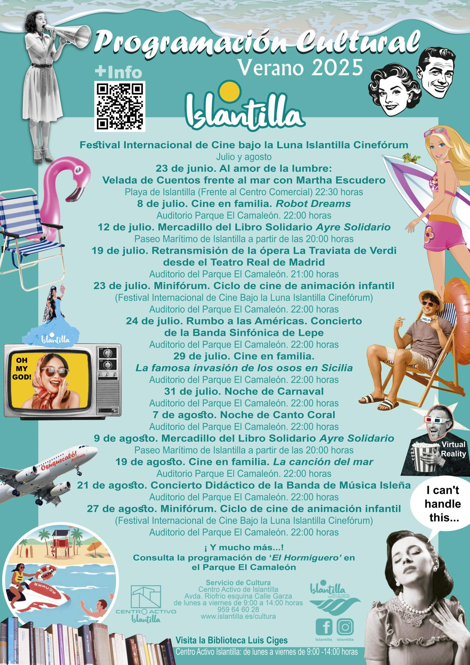 Programación cultural de Islantilla verano 2025