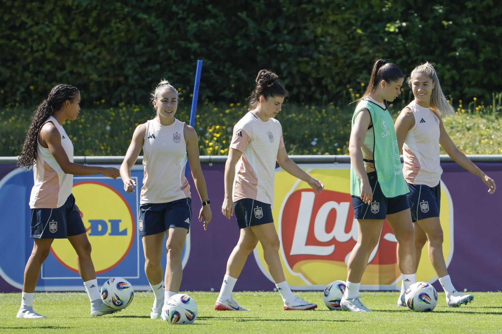 Las fotos de España antes de enfrentarse a Suiza en la Eurocopa femenina