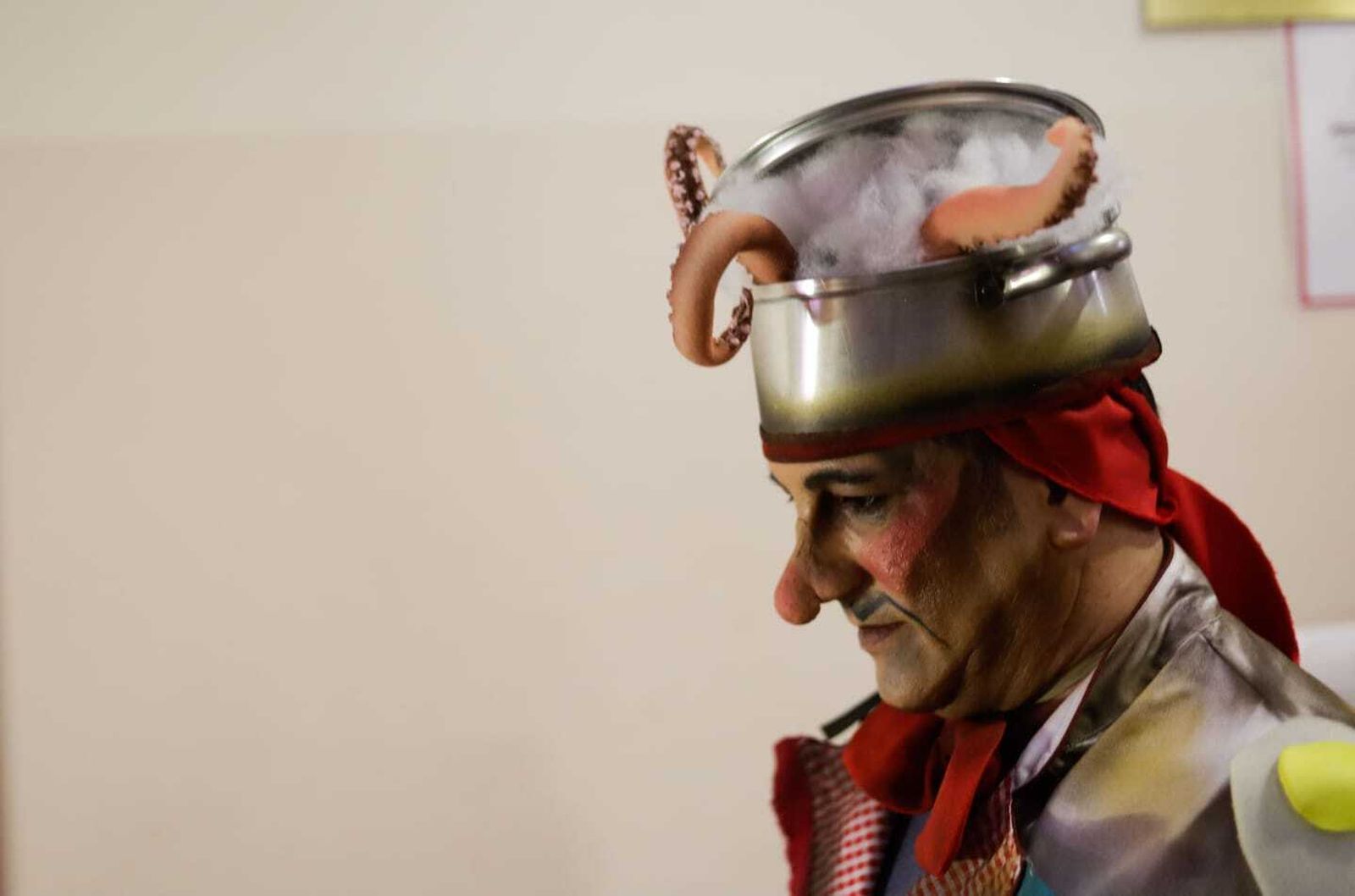 El ambiente en los camerinos del teatro.