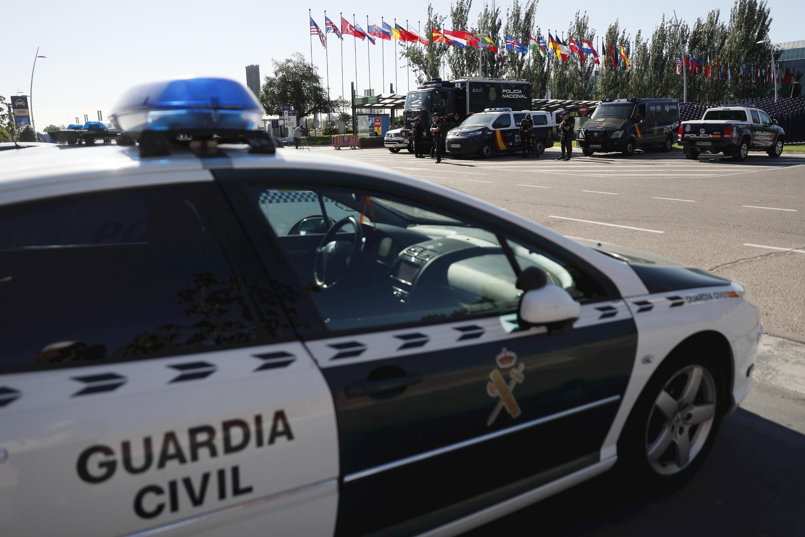 Un vehículo de la Guardia Civil.