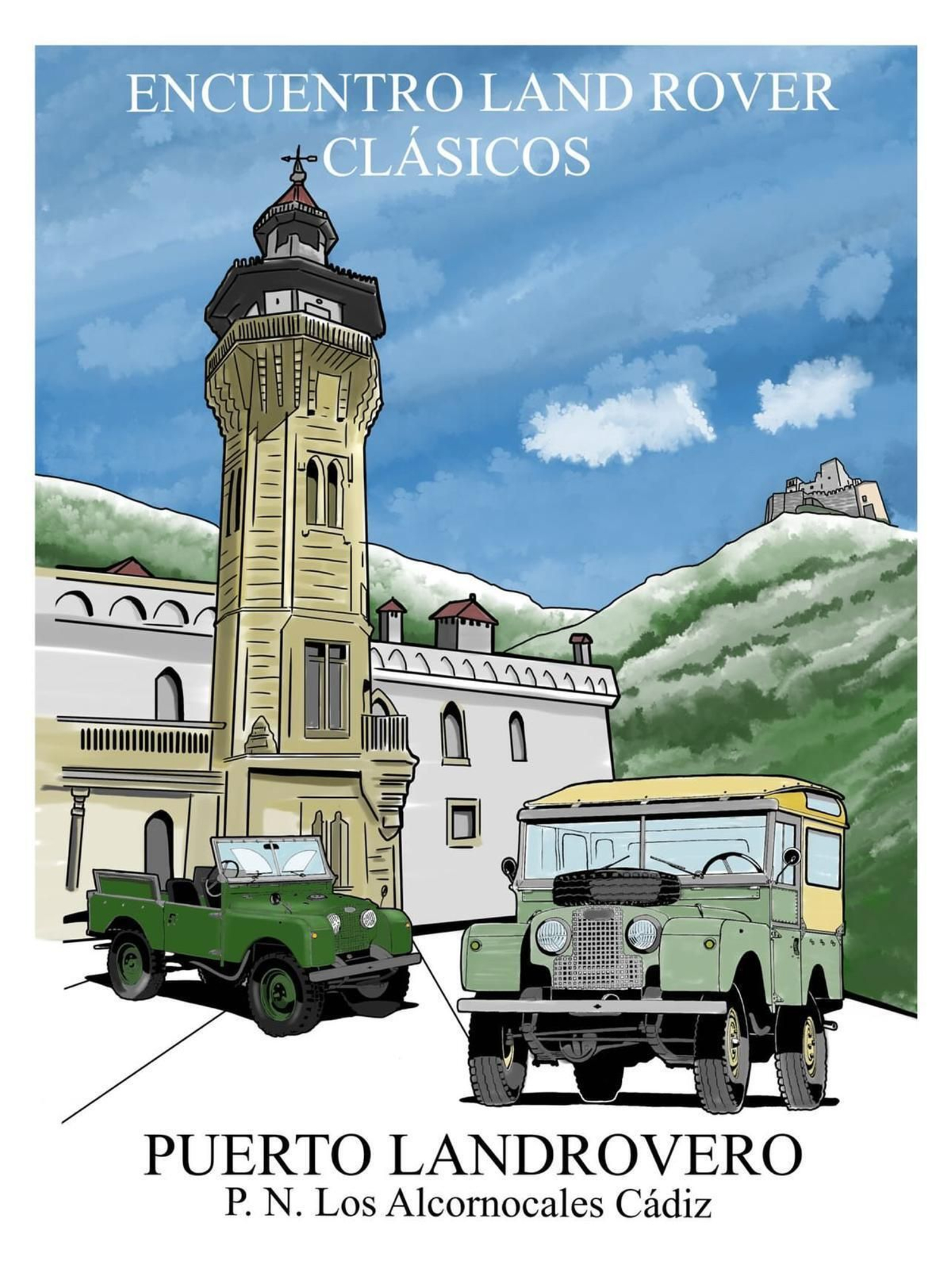 El cartel anunciador del encuentro en el Parque Natural de Los Alcornocales.