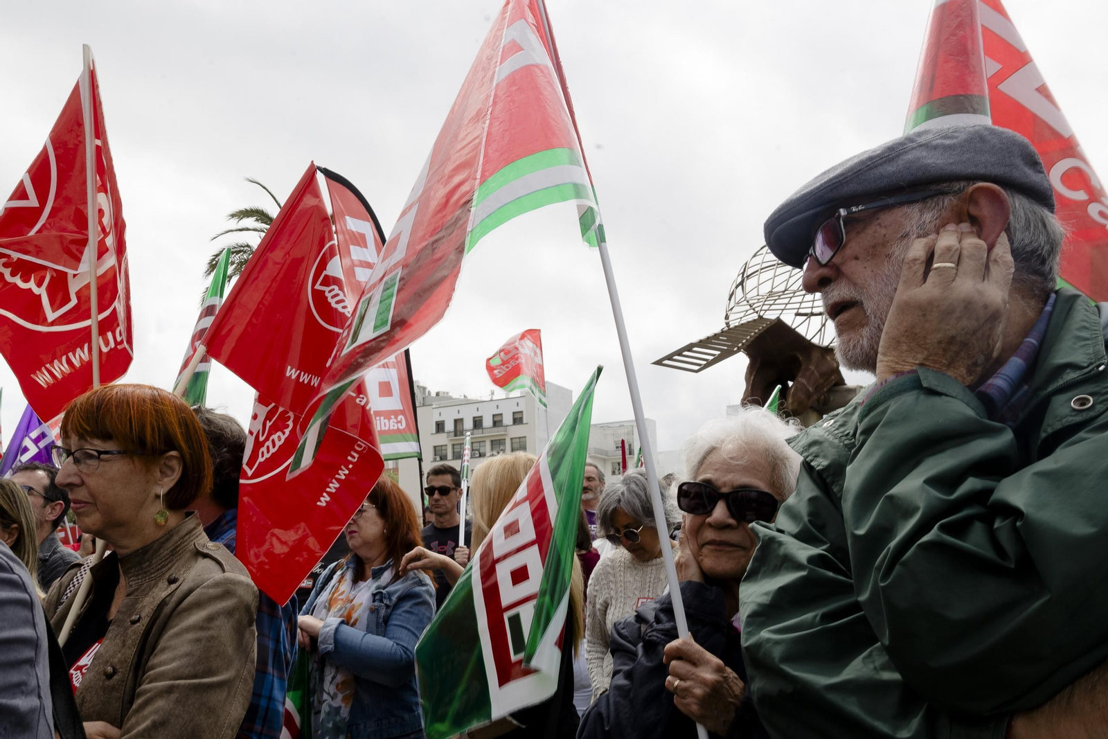 Imágenes de la manifestación del 1 de Mayo en Cádiz
