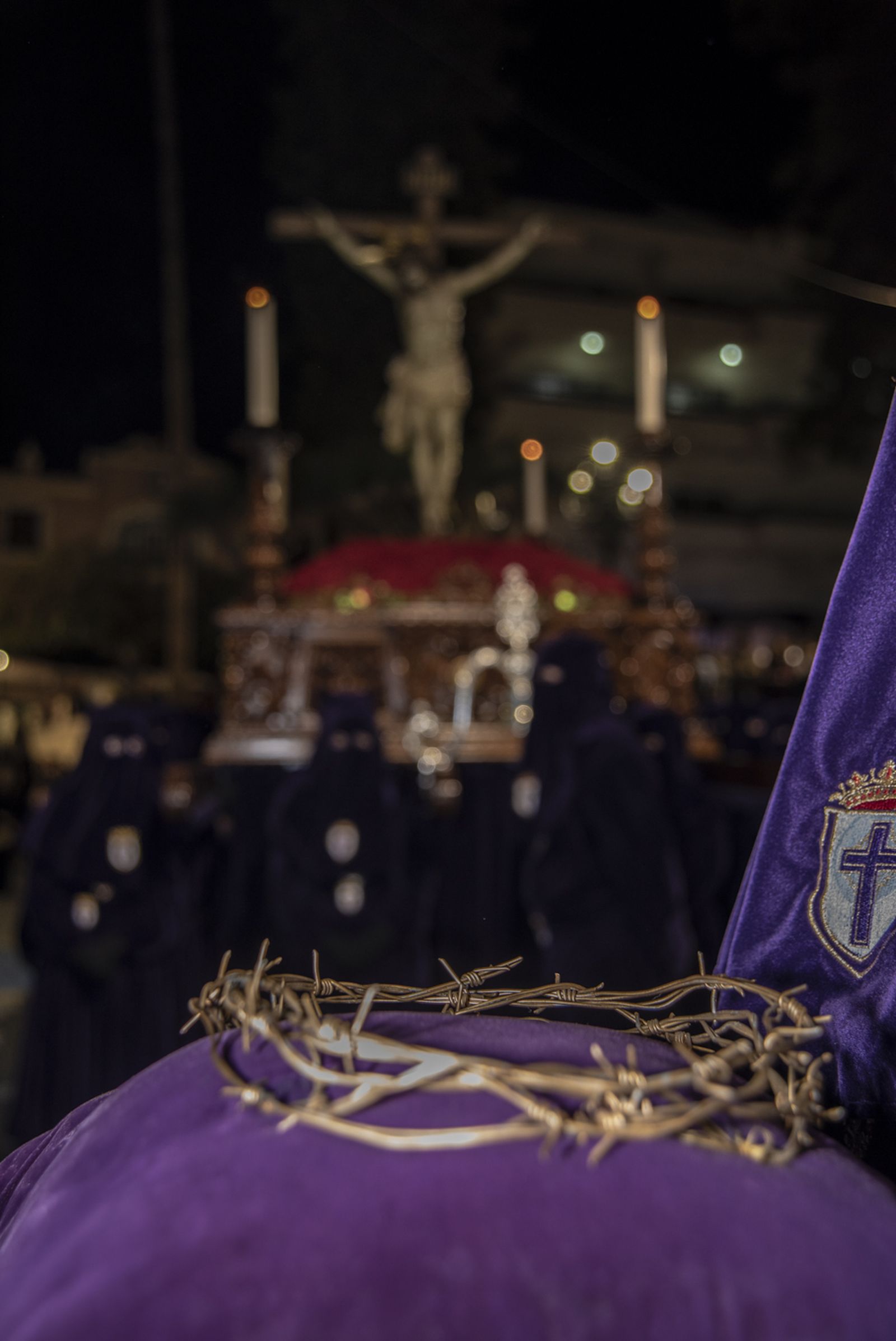 Imágenes de la procesión del Jueves Santo en Cuevas