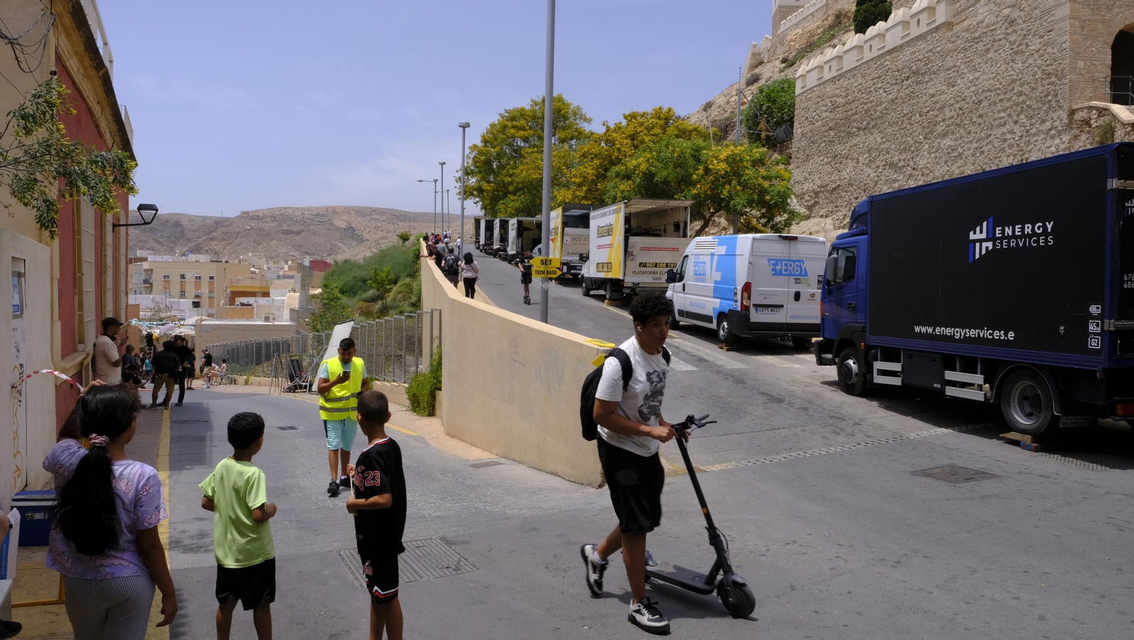 Imágenes del rodaje de la película "La Momia" en Almería