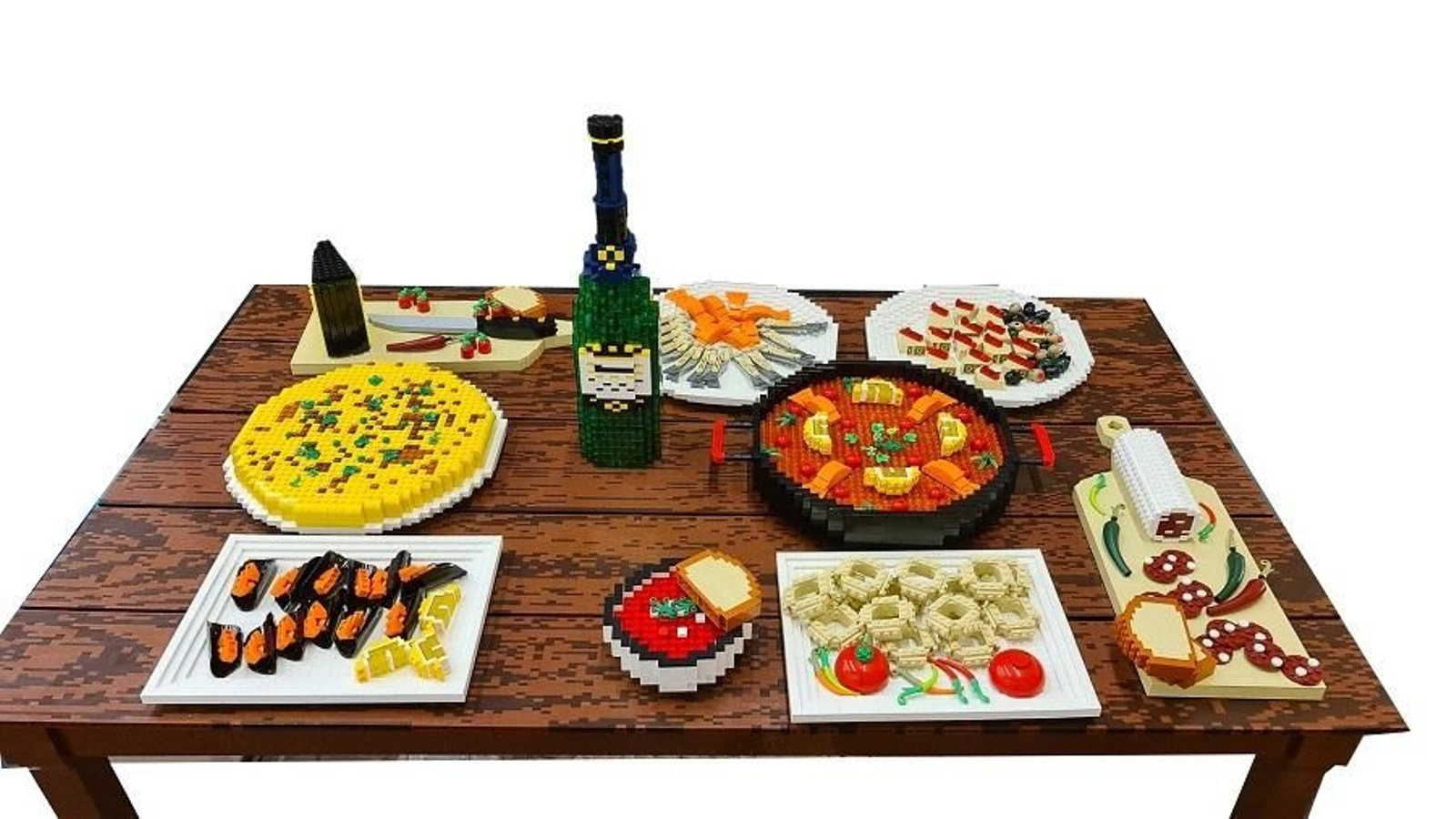 Las gigantescas construcciones de piezas Lego que pueden verse en el Pabellón de la Navegación de Sevilla