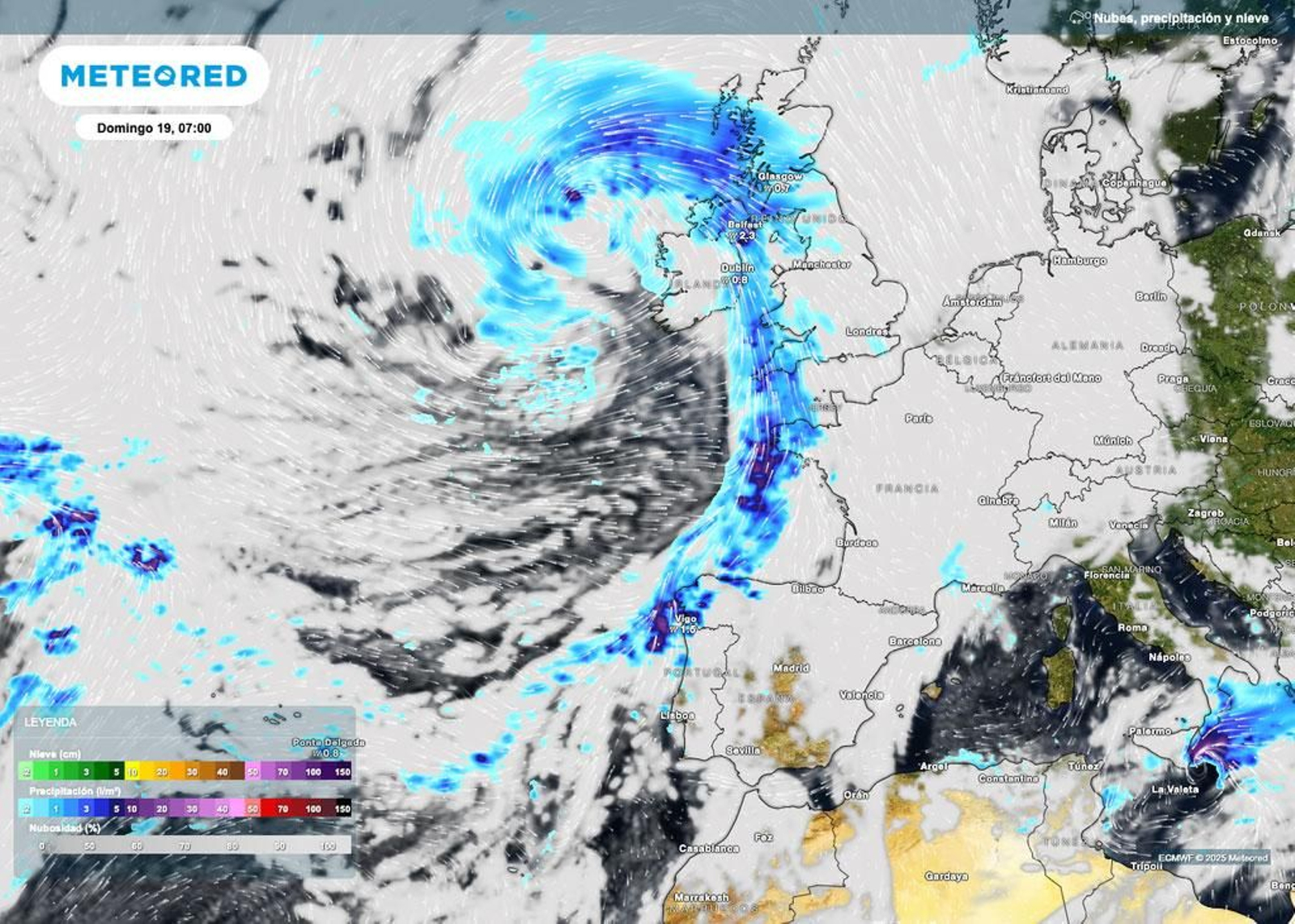 Una potente borrasca extenderá un frente frío por el país.