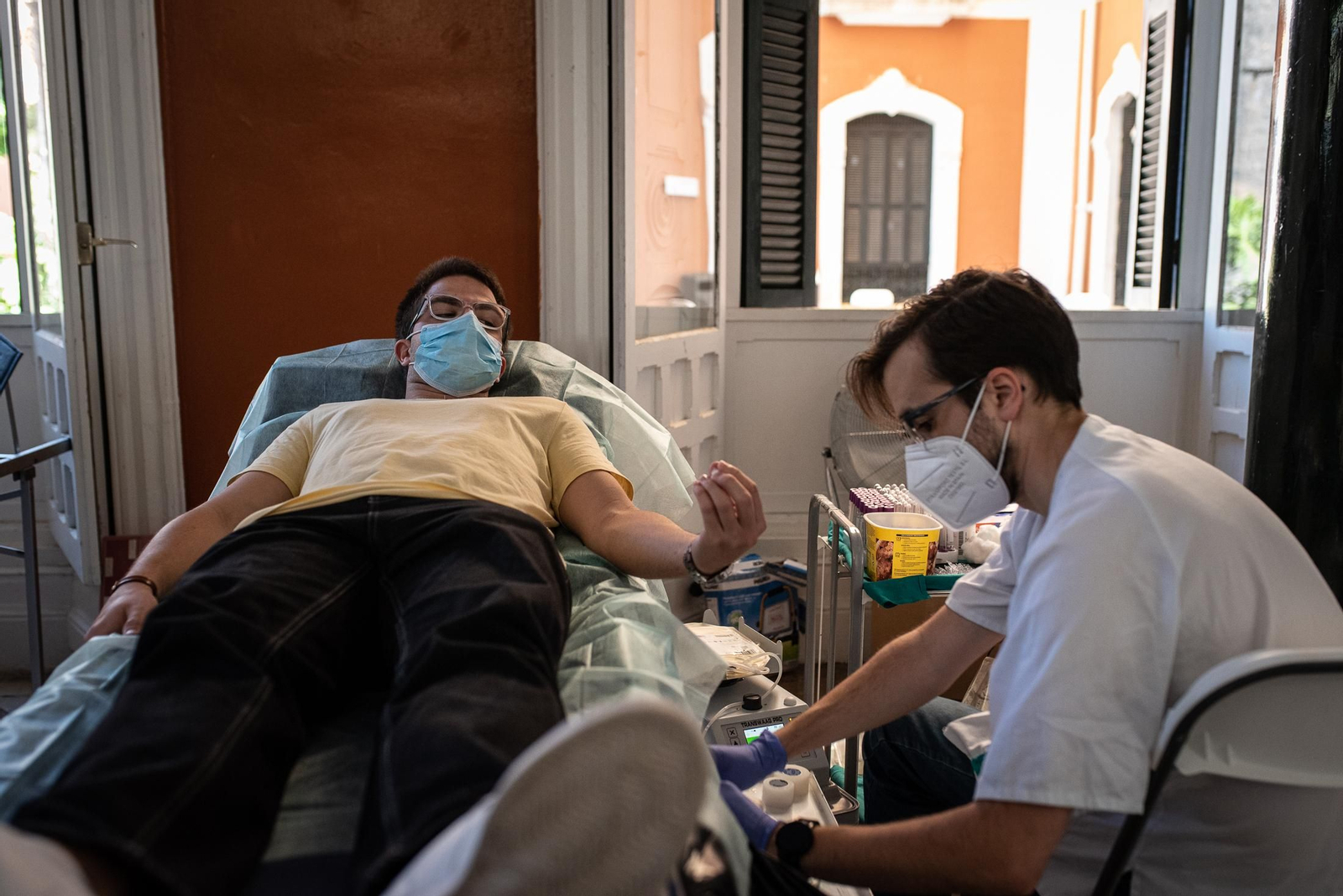 Imágenes de la segunda macrocolecta de sangre en la Casa Colón