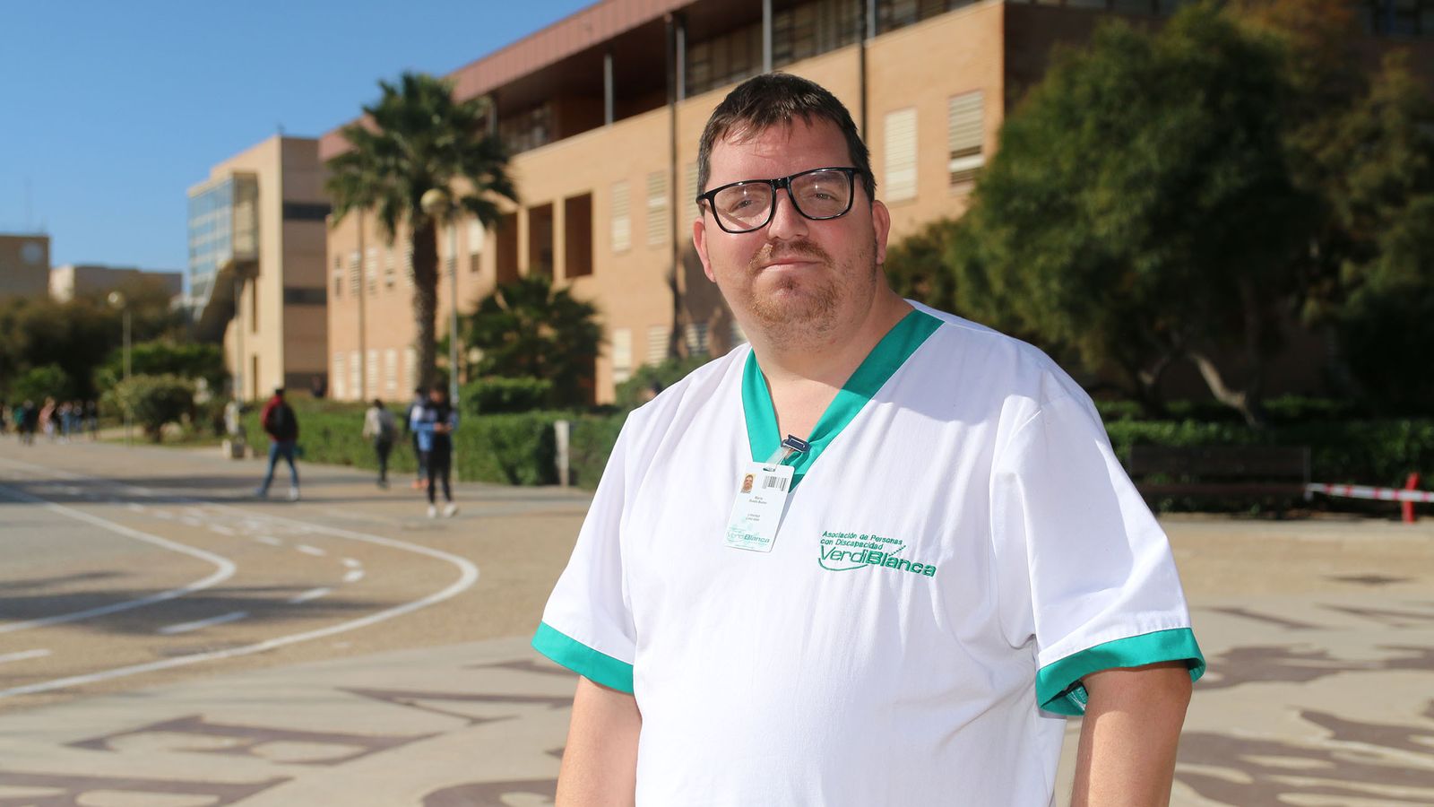 Mario Rueda lleva solo unos meses en el campo de fútbol de la UAL.