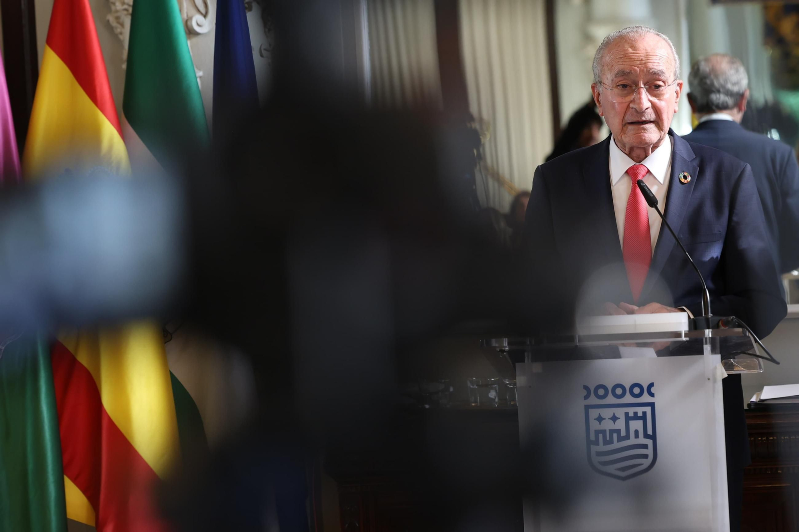 El alcalde de Málaga presenta los presupuestos de la ciudad.