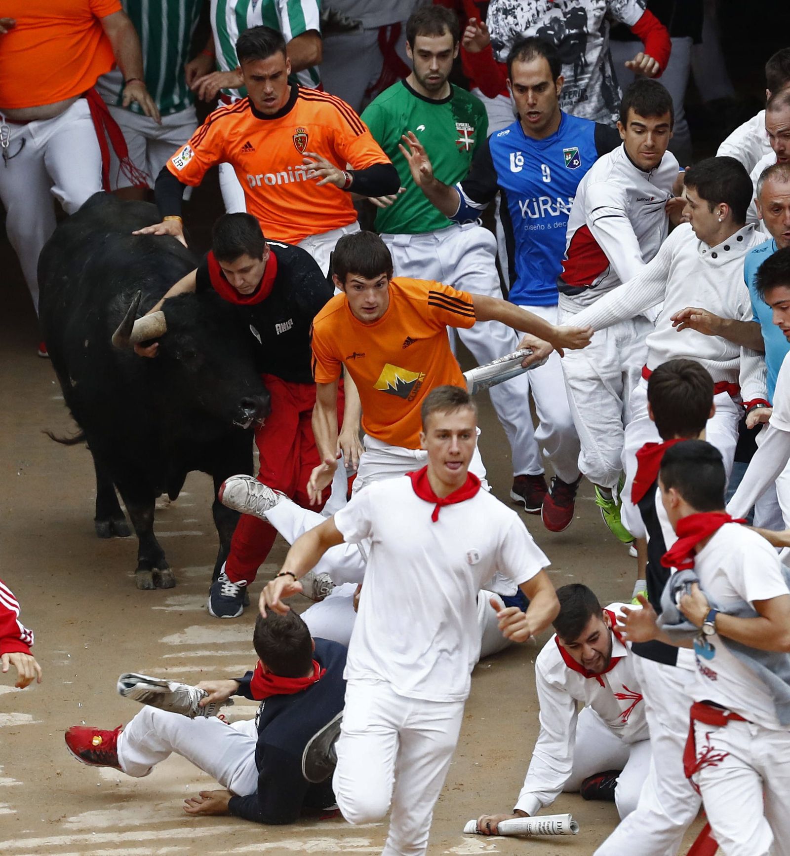 Las imágenes del encierro de los toros de Jandilla