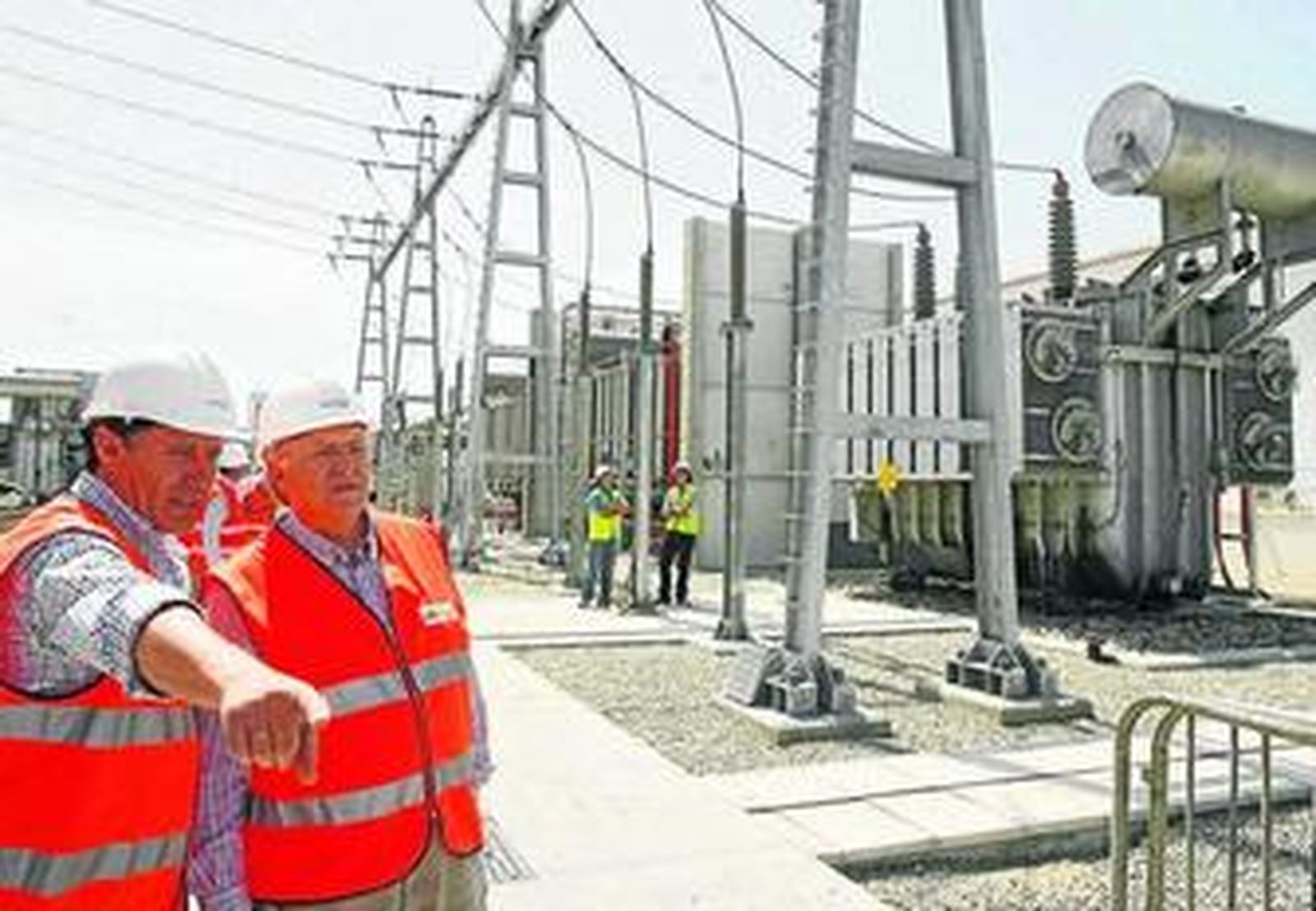 Imagen de la última visita de José Blas Fernández a las nuevas instalaciones.