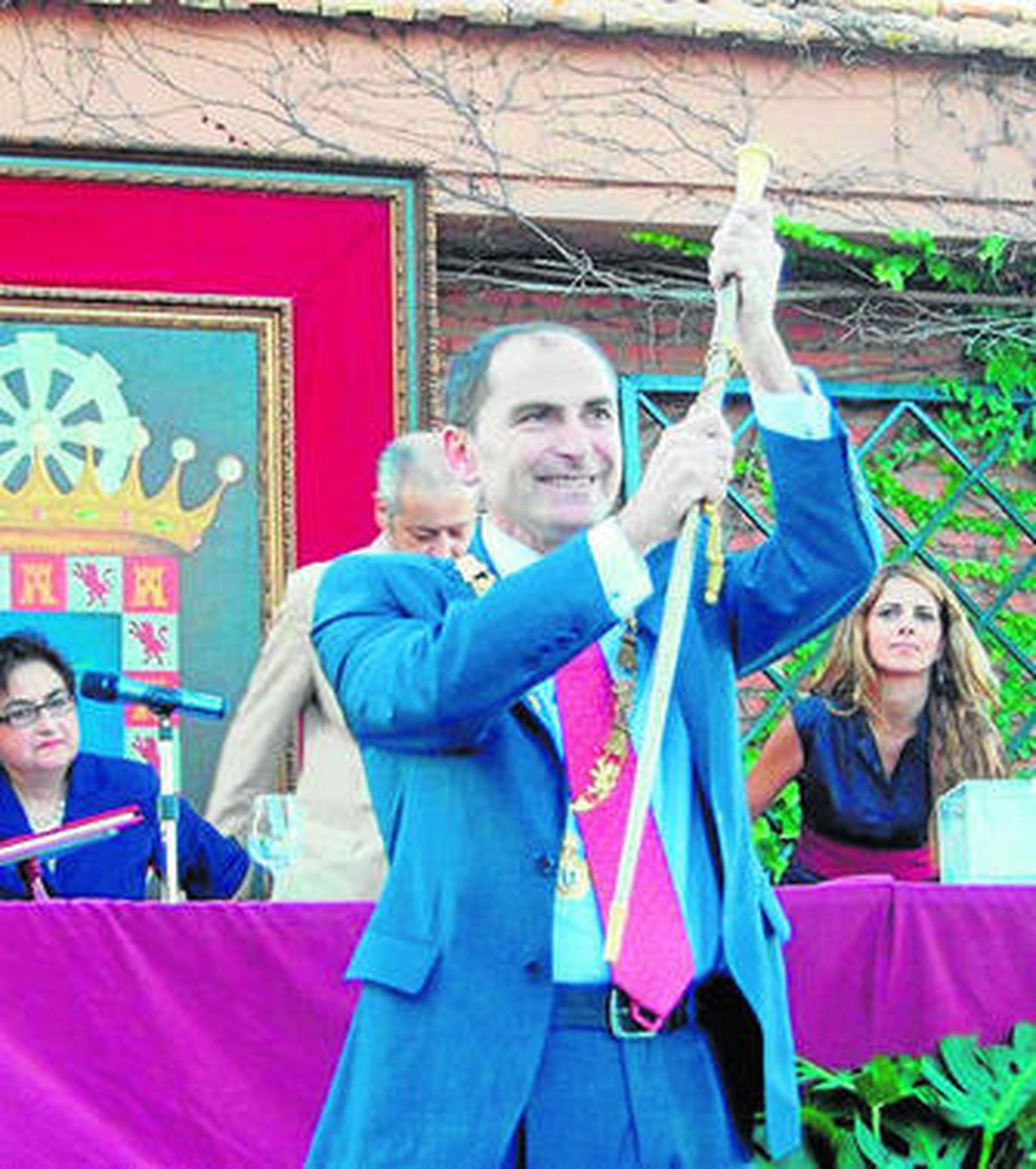 Miguel Ángel Domínguez, cuando fue nombrado alcalde.