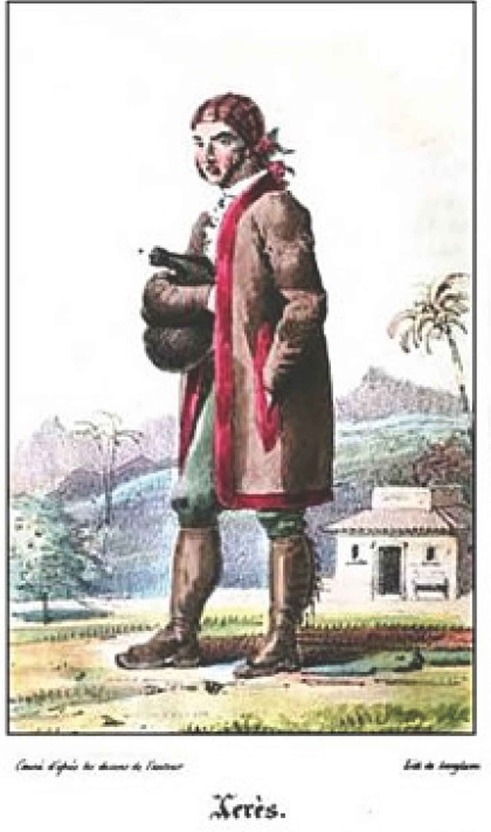 Grabado publicado en el libro de Clerjon Champigny, 1823.