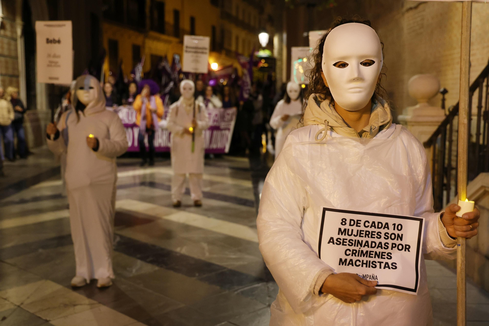 La manifestación del 8-M en Málaga, en fotos