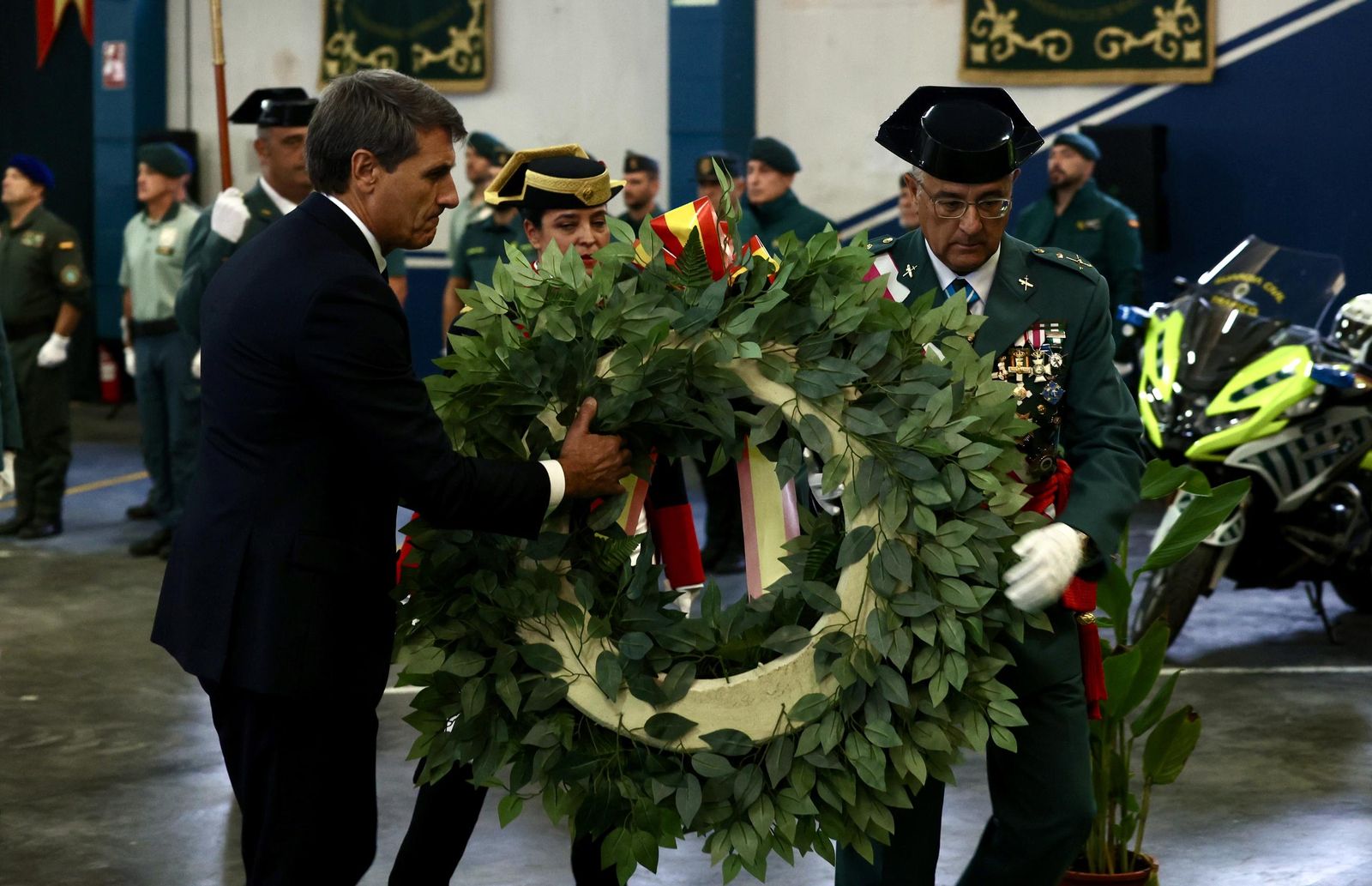 Celebración del día del Pilar en la Guardia Civil