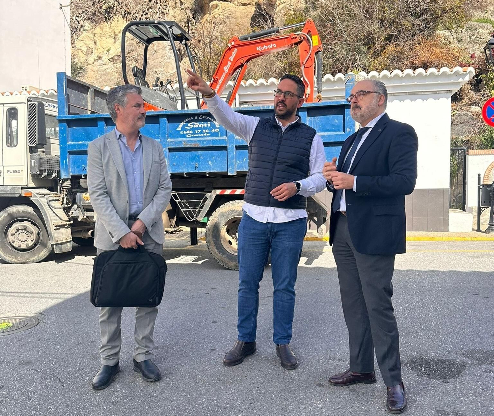 Visita del delegado a Los Guájares.