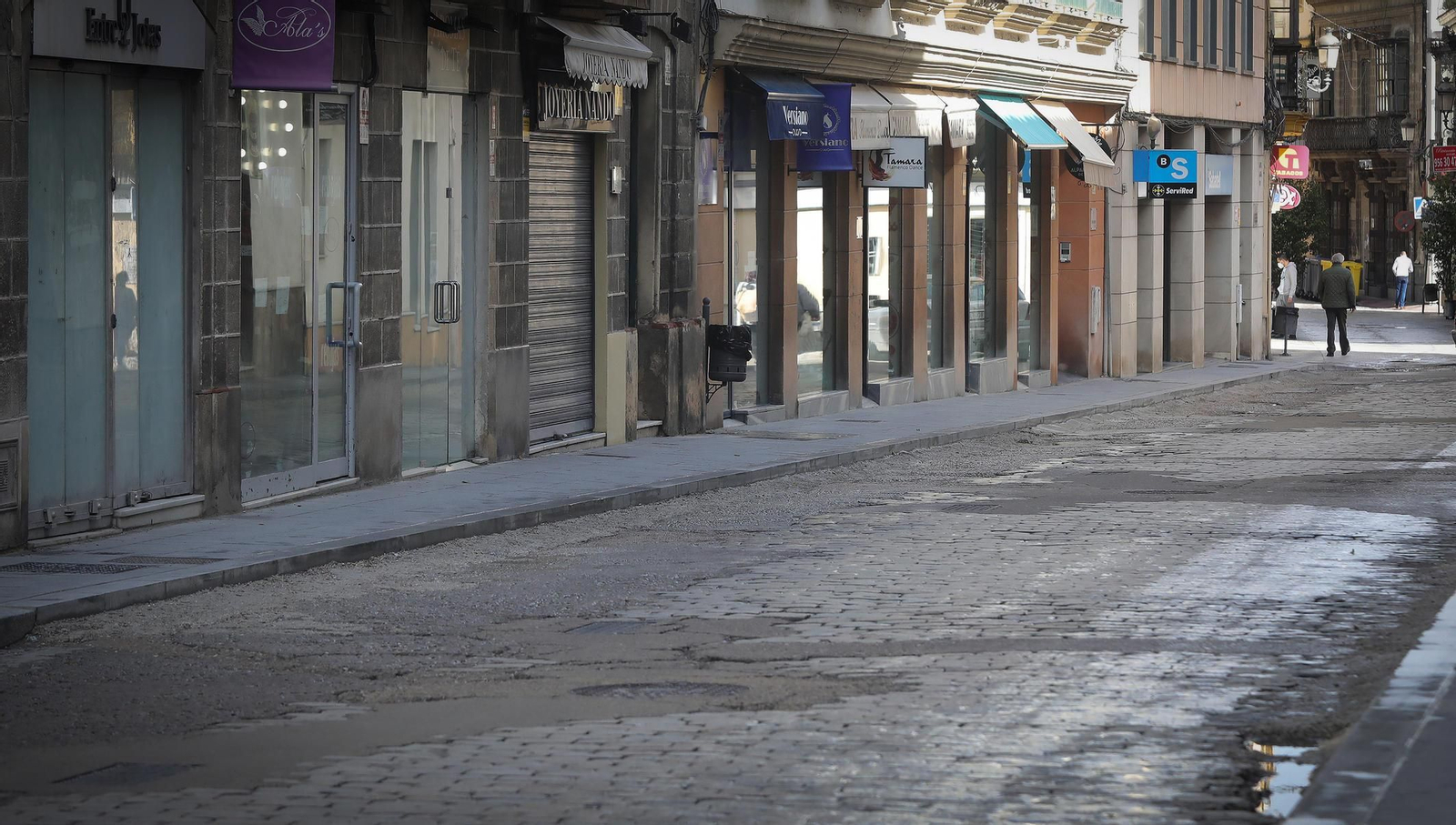 Coronavirus, imágenes del primer día de cierre de la Hostelería y comercios no esenciales en Jerez