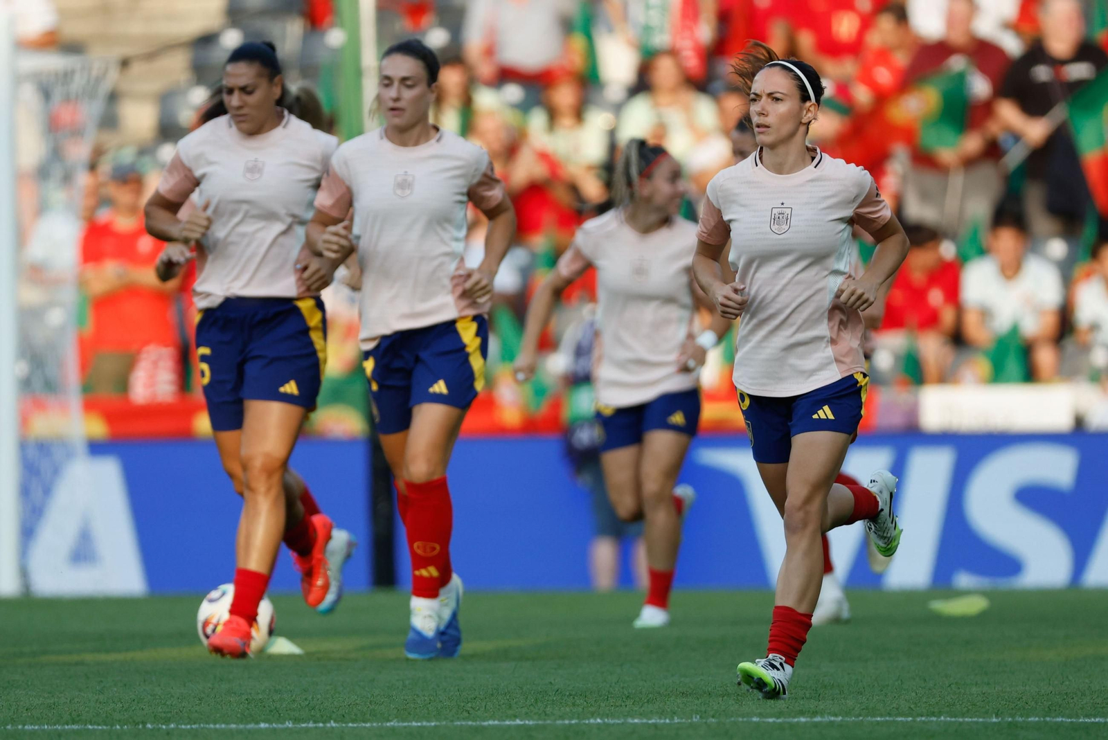 Las fotos del España - Portugal en la Eurocopa femenina